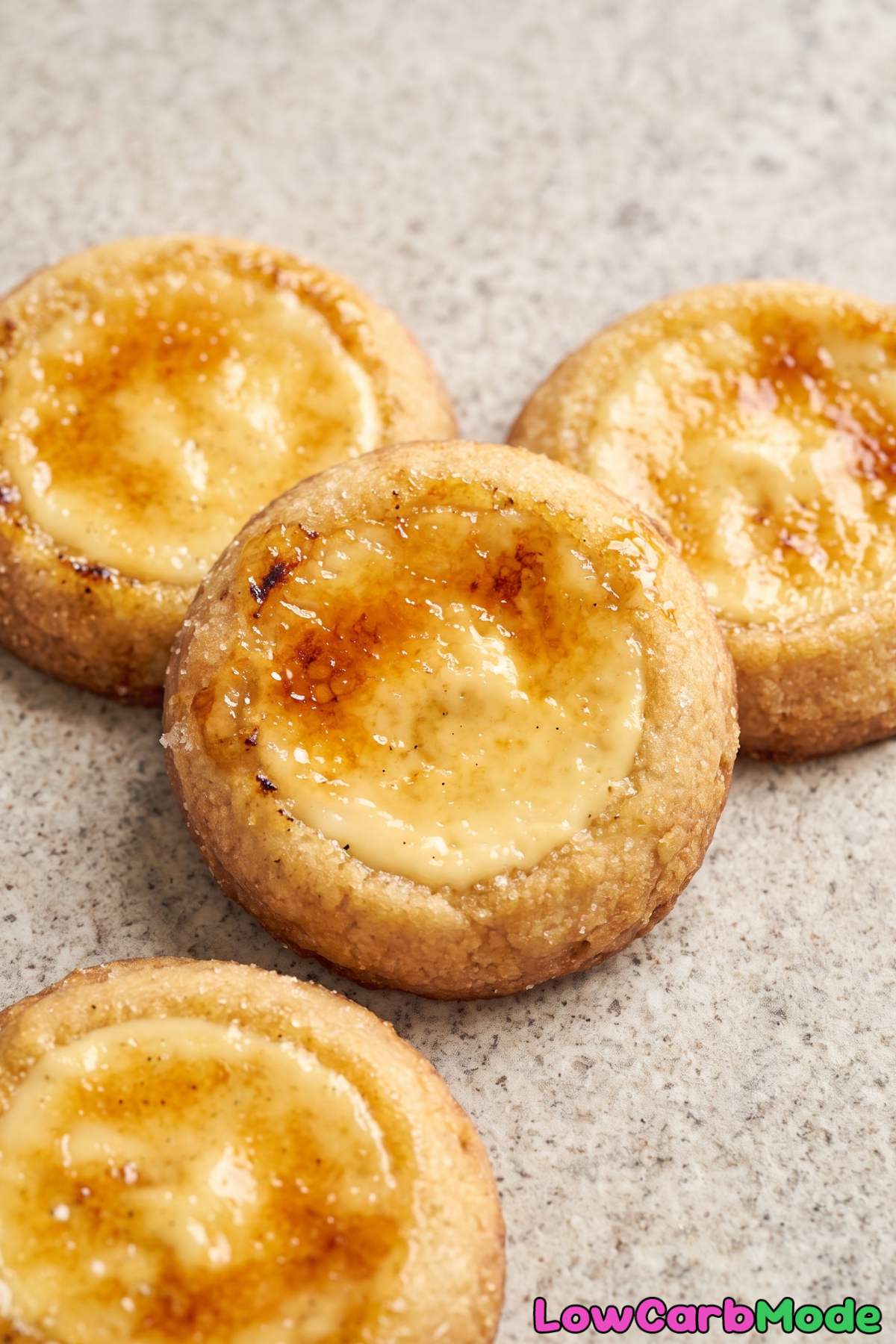 Creamy keto creme brulee cookies