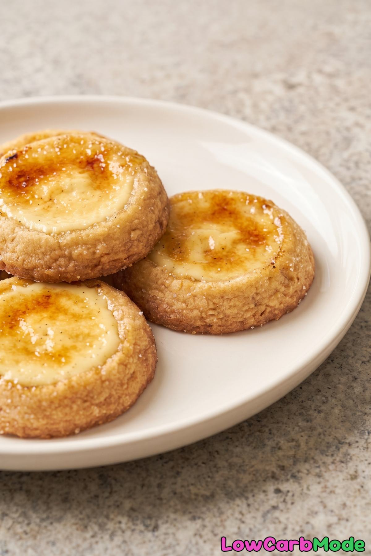 Buttery keto creme brulee cookies