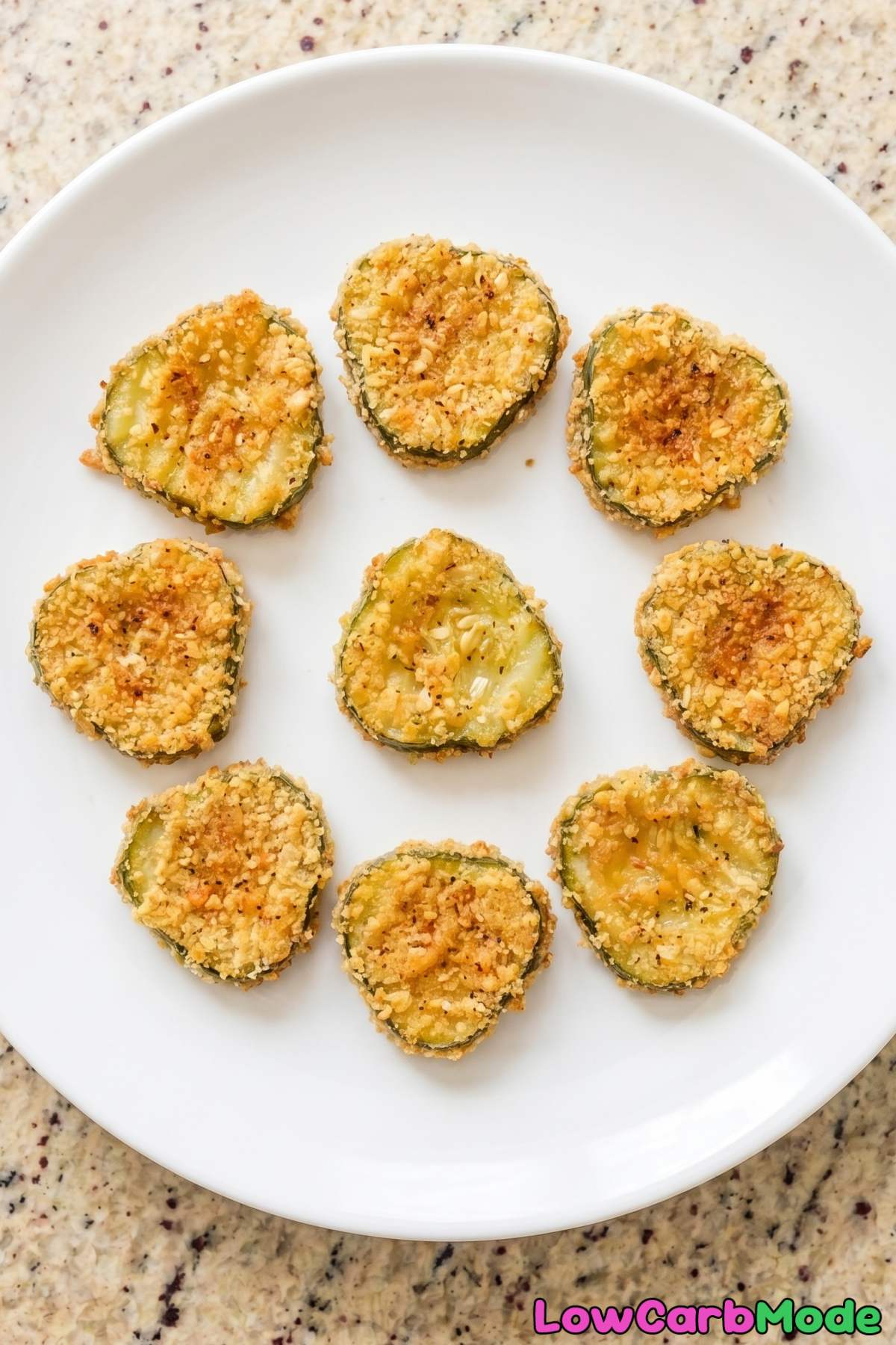 Light and crispy keto dill pickle chips