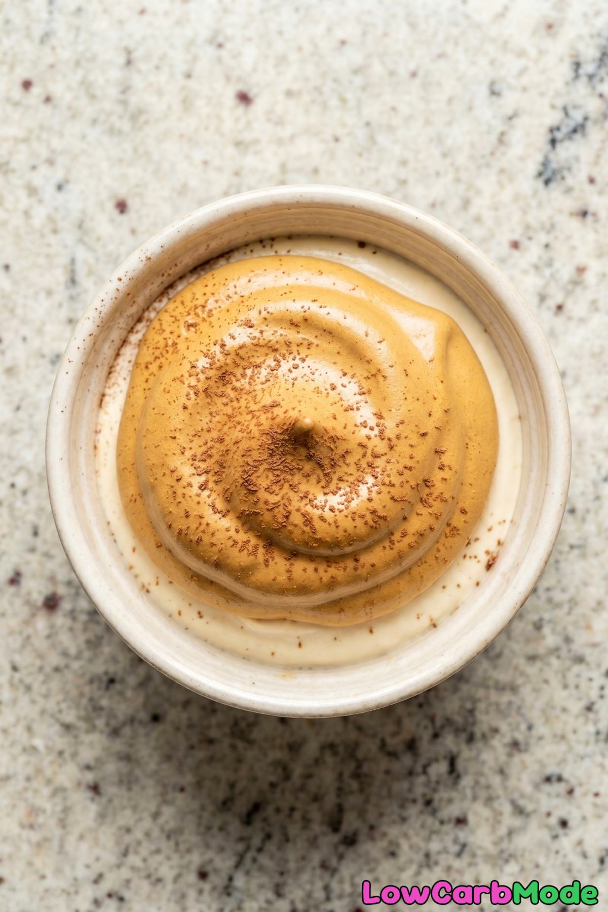 Fluffy dalgona coffee keto cups