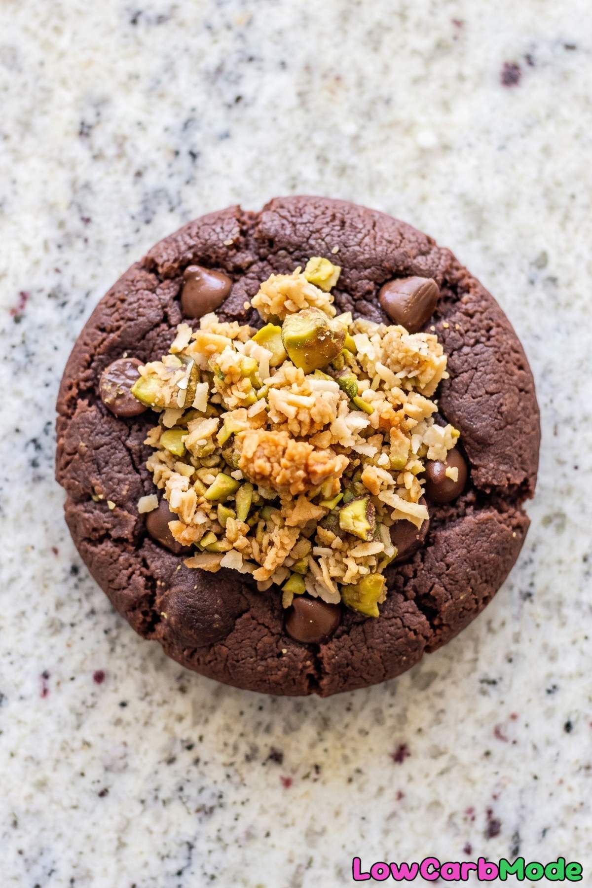 Soft keto Dubai chocolate cookies
