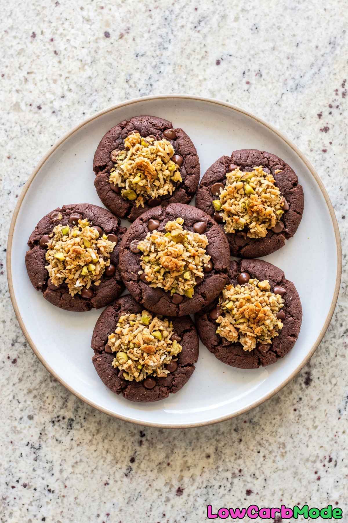 Sweet keto Dubai chocolate cookies