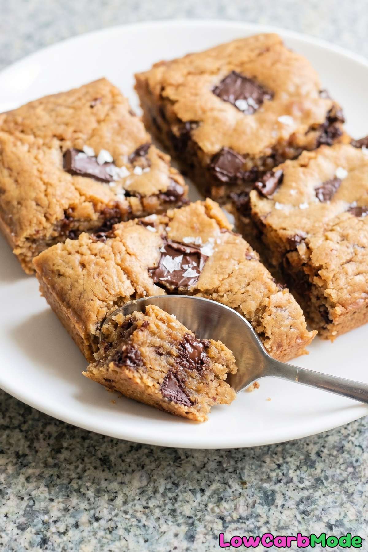 chewy keto espresso chocolate blondies