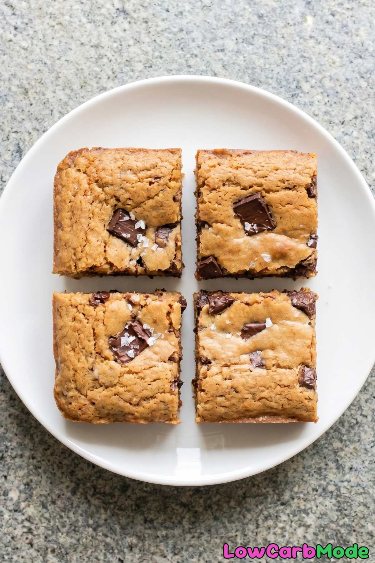 easy keto espresso blondies with chocolate