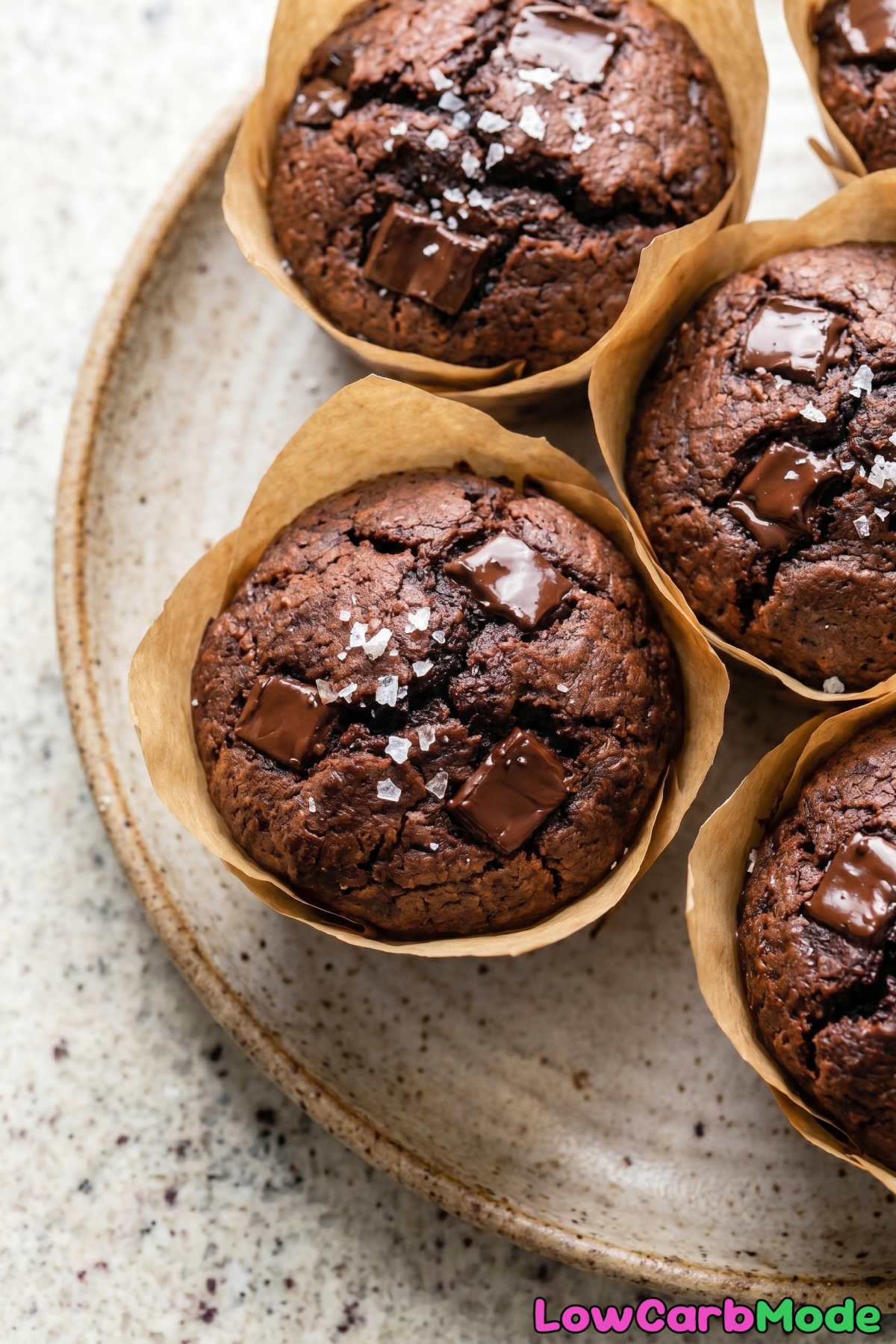 Easy keto espresso chocolate chunk muffins