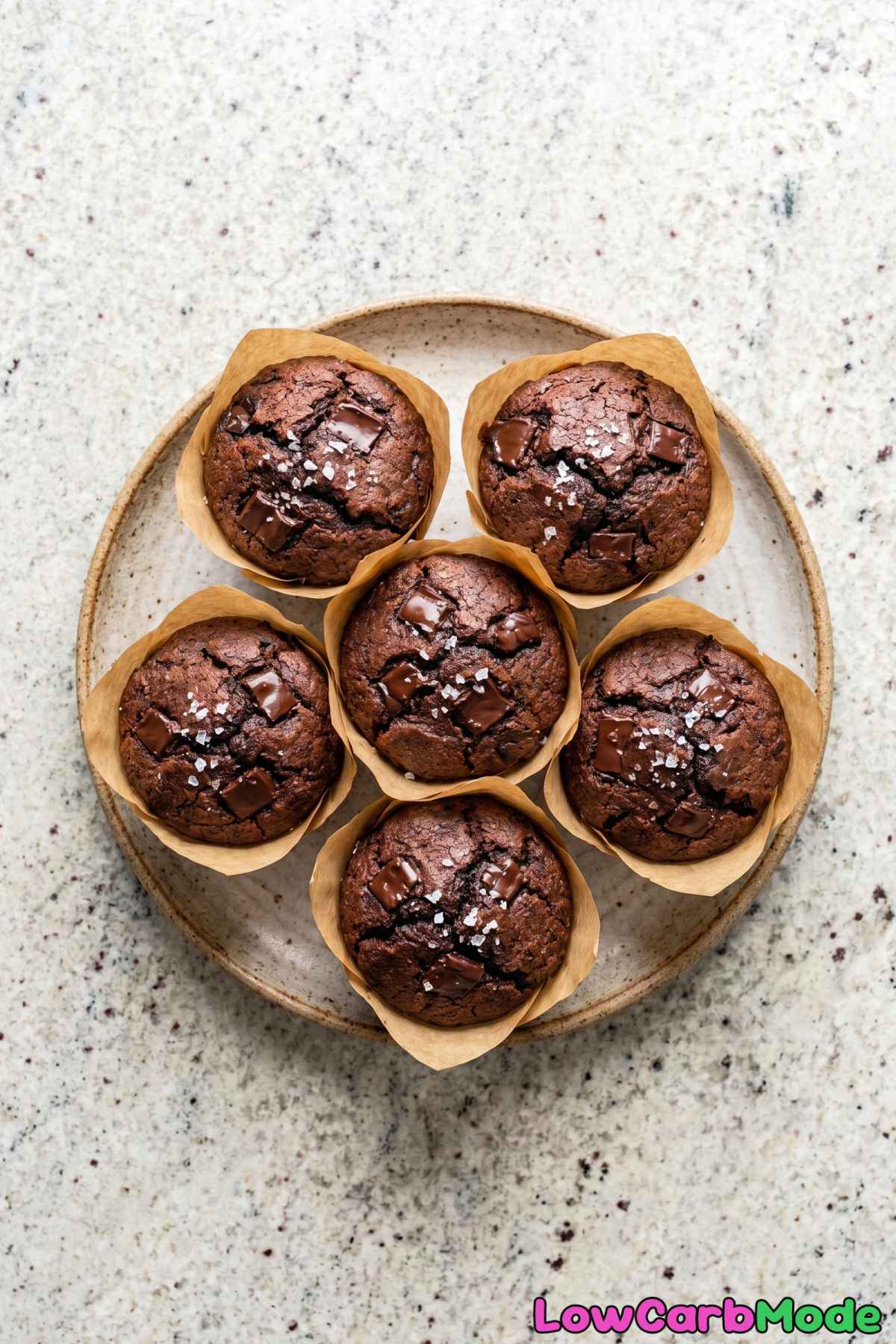 Fluffy keto coffee chocolate chunk muffins