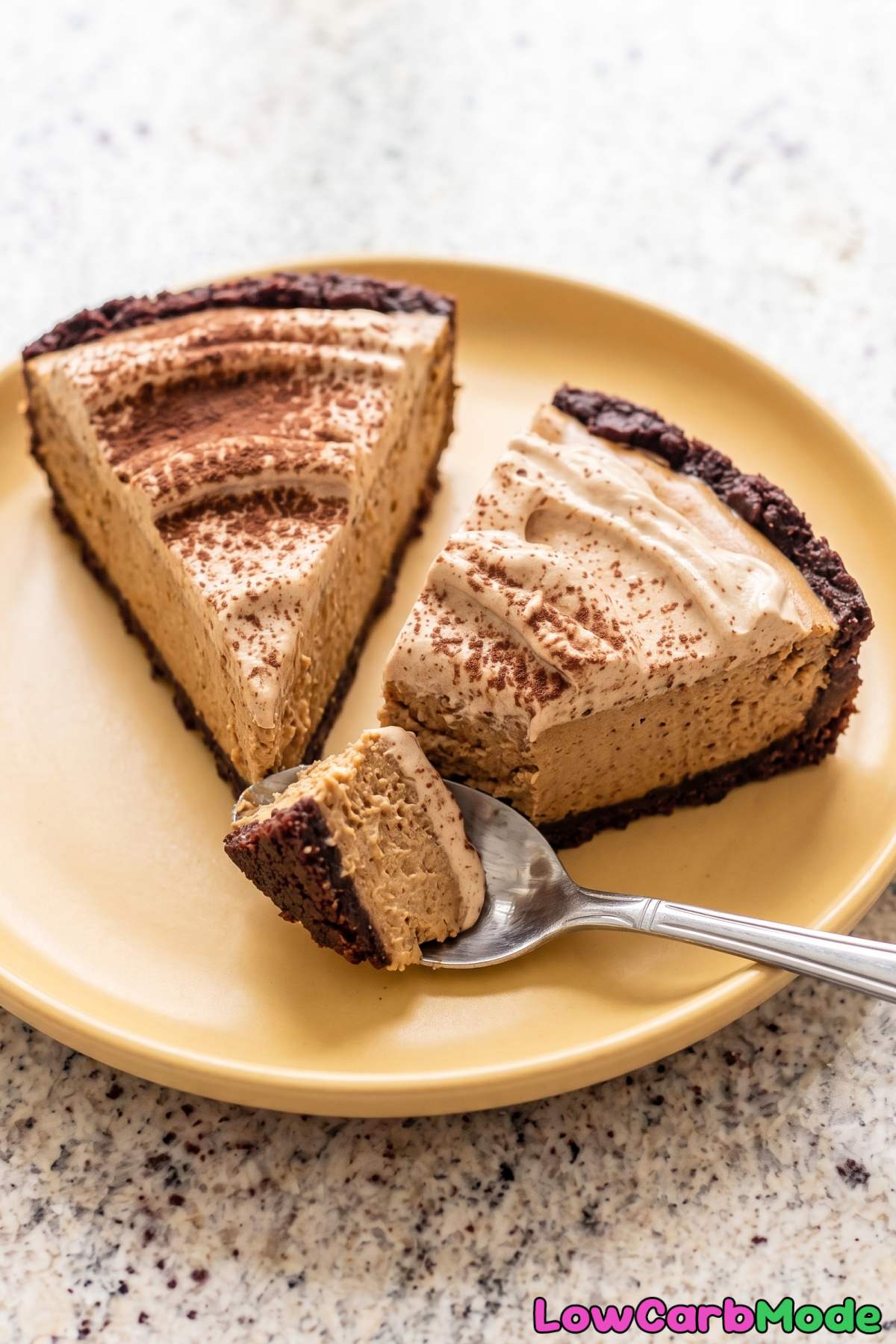 Espresso cheesecake, low carb treat