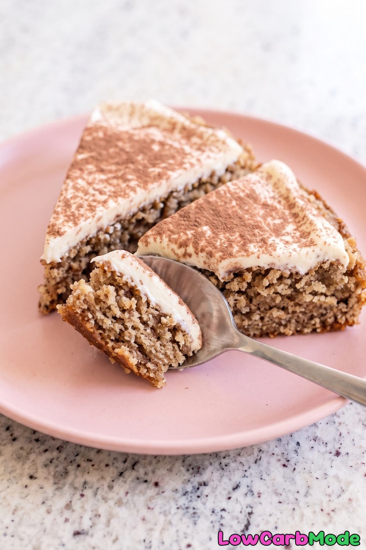Moist keto espresso yogurt cake