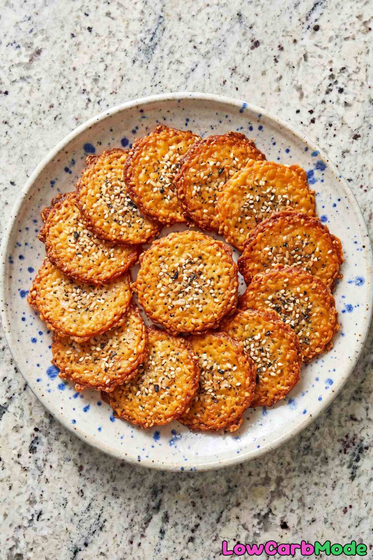 Irresistible keto everything bagel cheese crisps