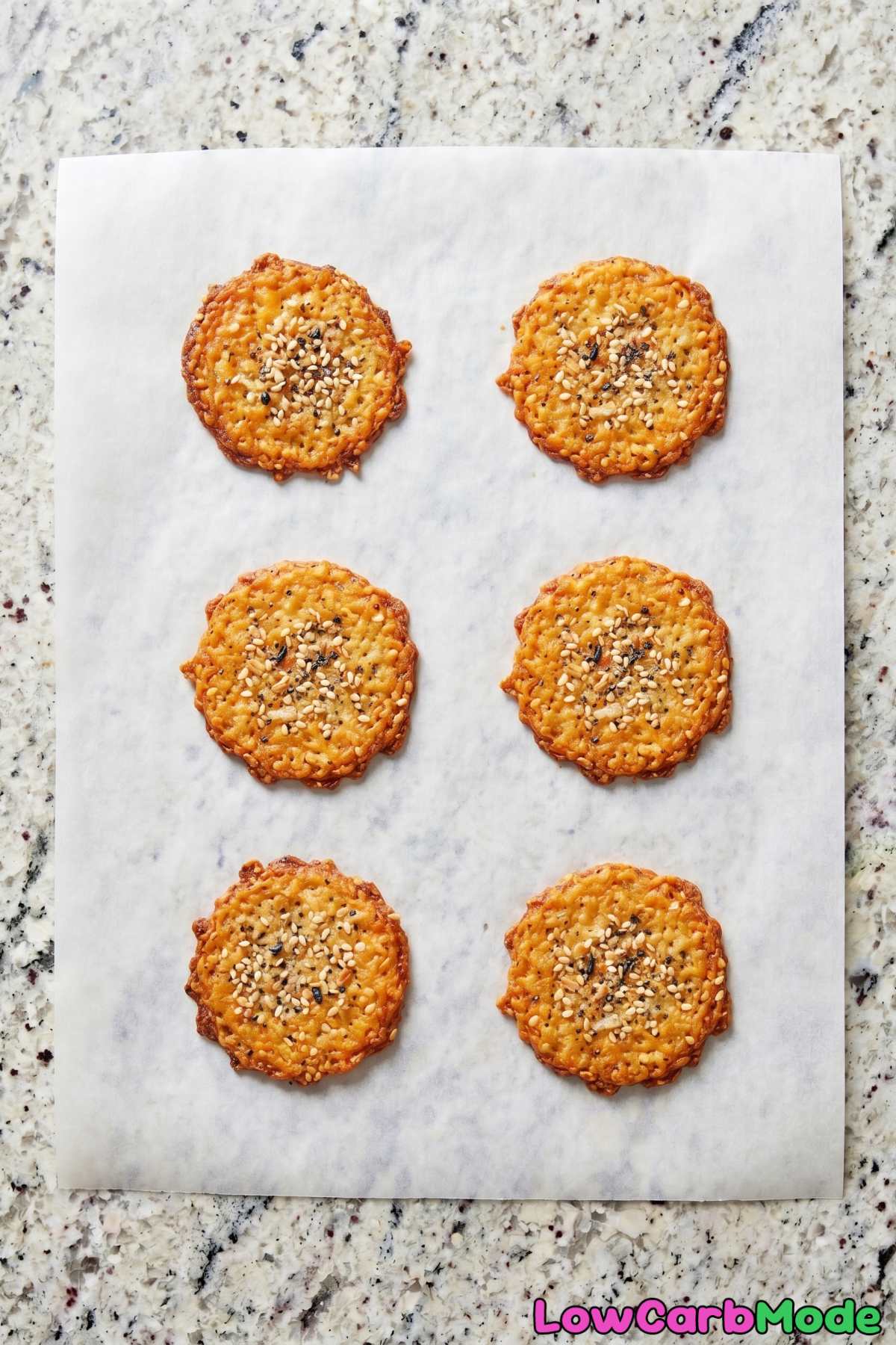 Easy keto everything bagel cheese crisps