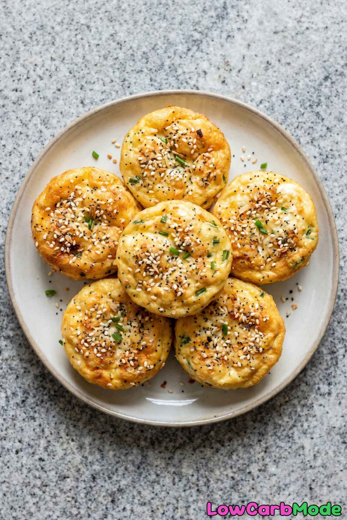 simple keto egg bites bagel style