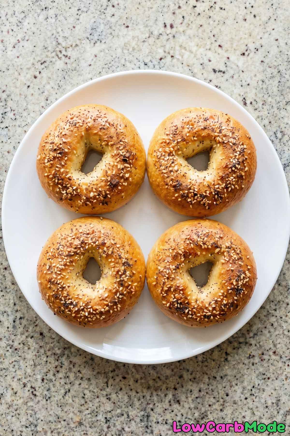 perfect low carb everything bagels