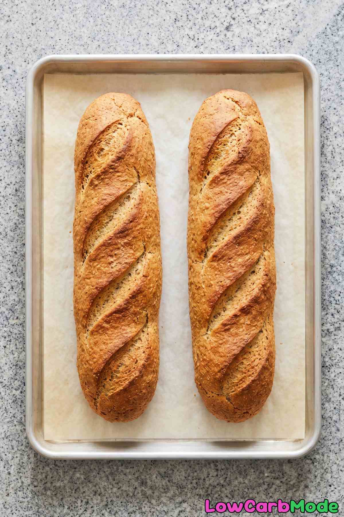 Toasted keto French bread