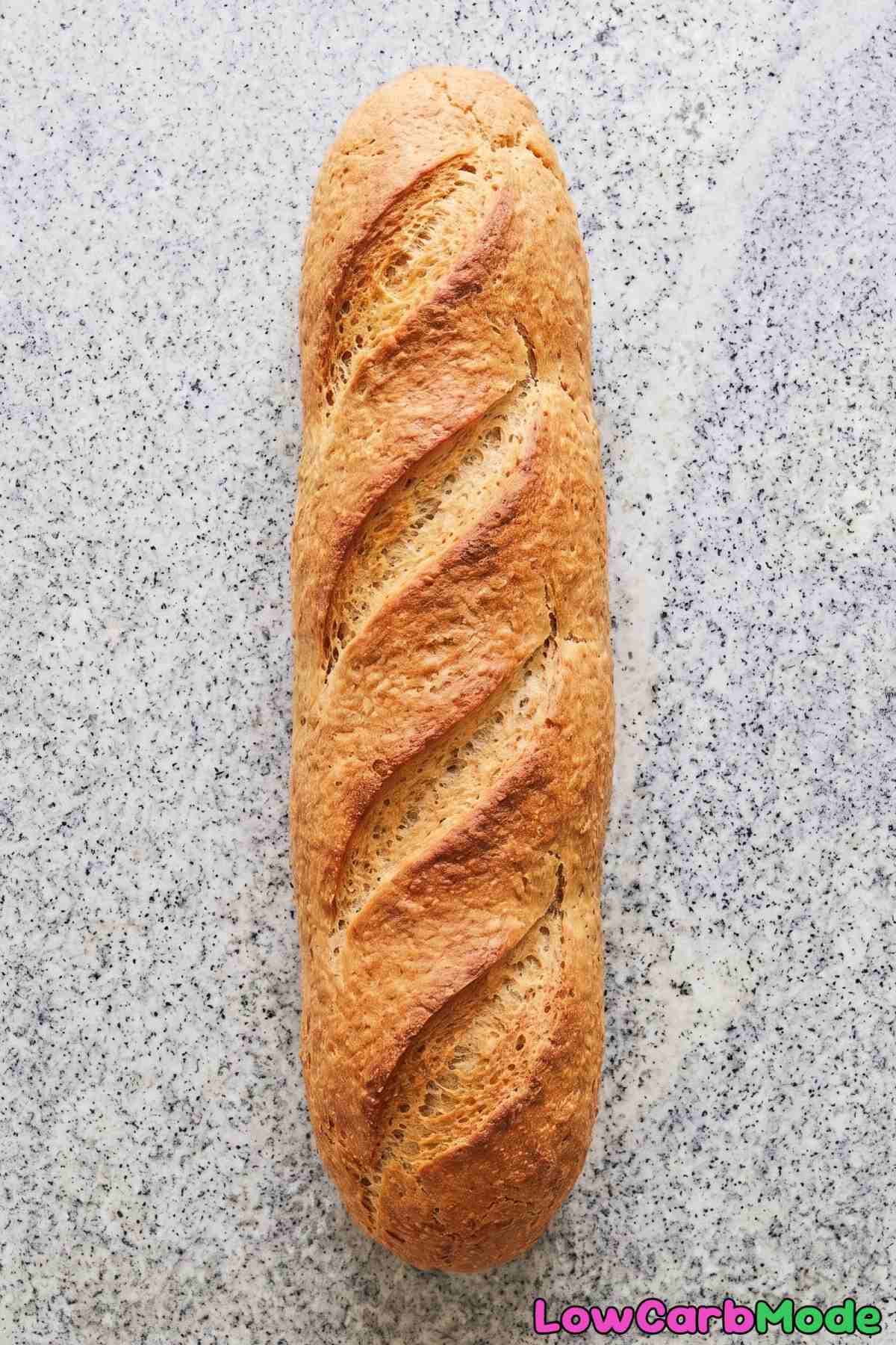 Fresh baked low carb baguettes