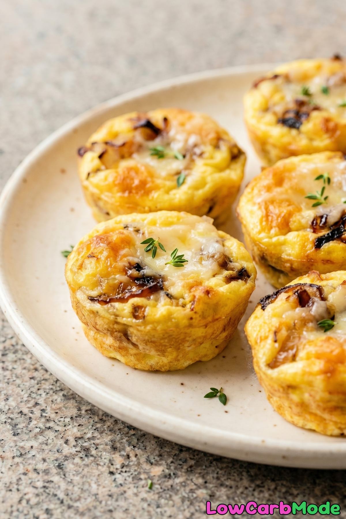 Easy keto French onion egg bites