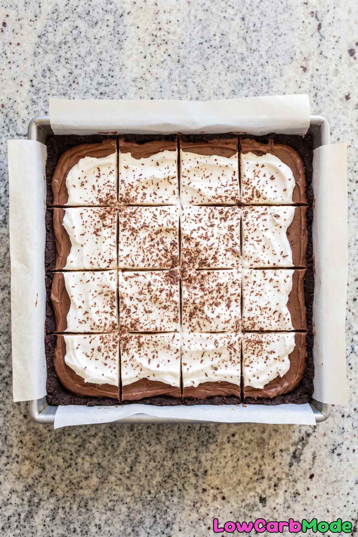 creamy keto French silk pie bars