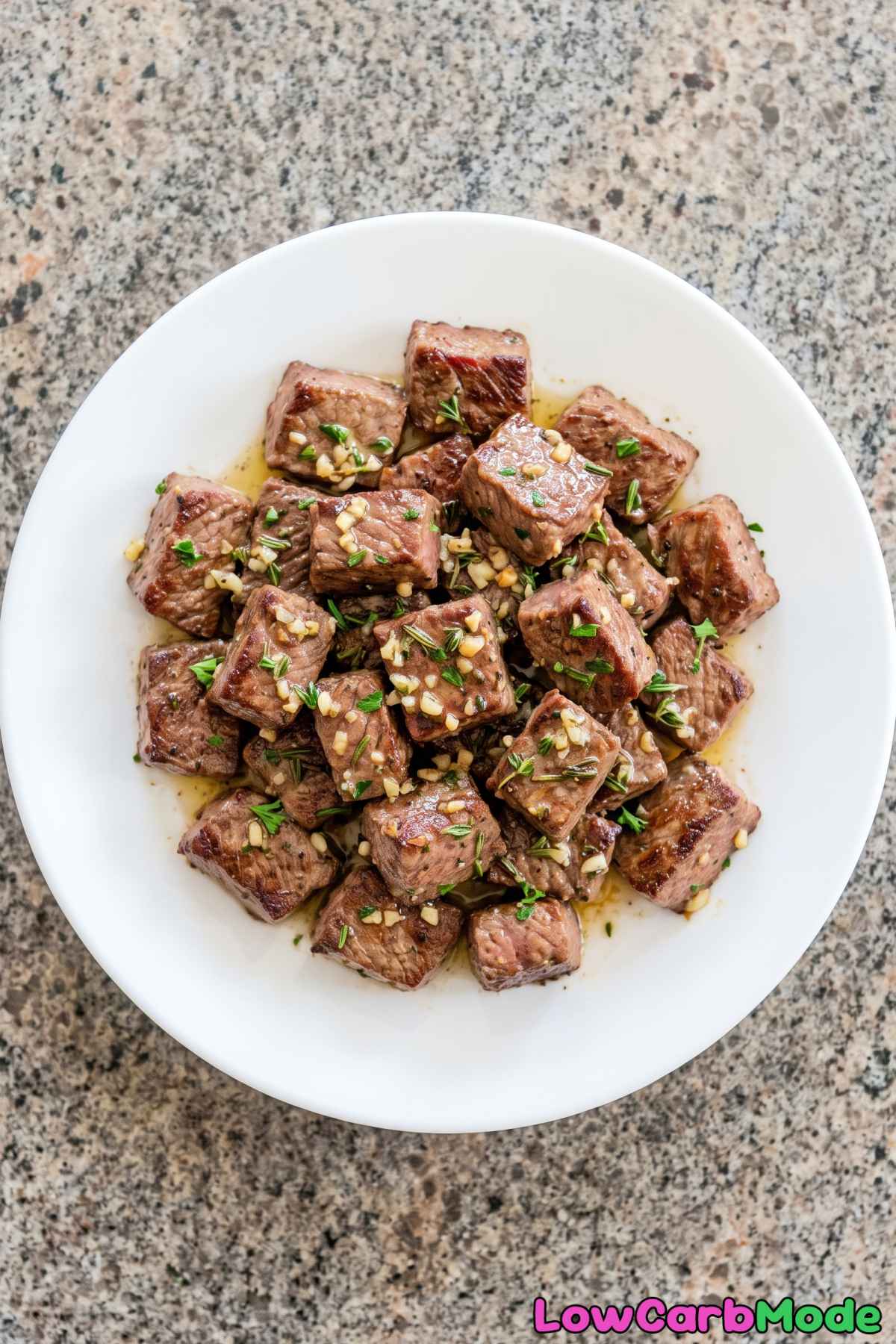 juicy keto garlic butter steak bites