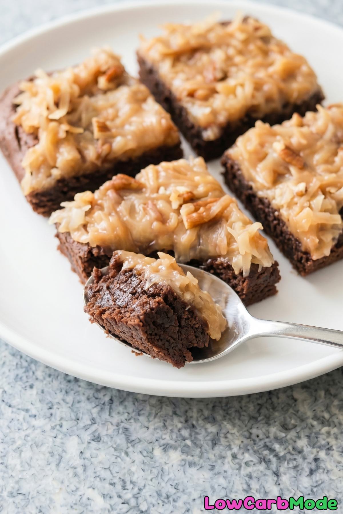 easy keto german chocolate brownies