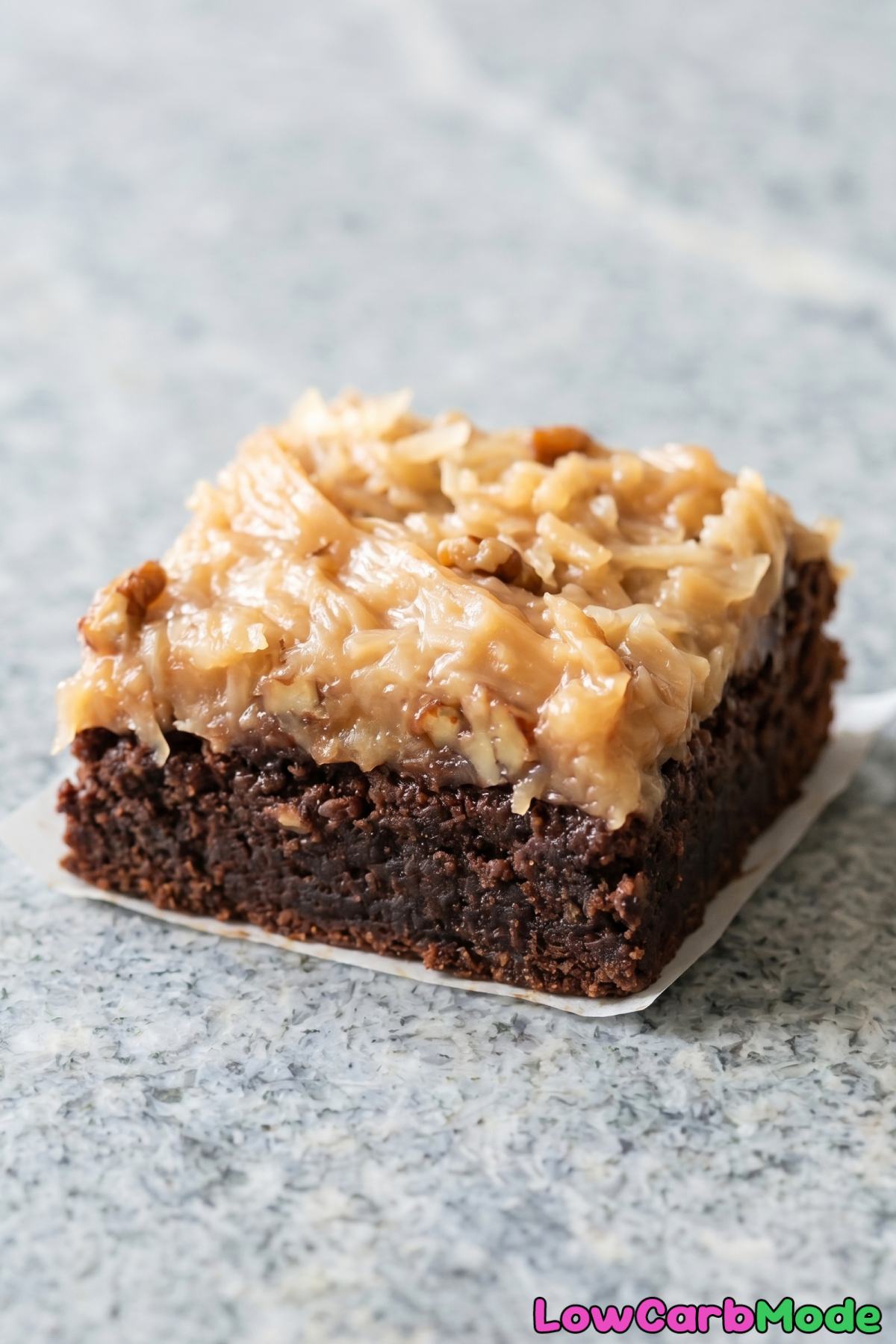 low carb german chocolate brownies