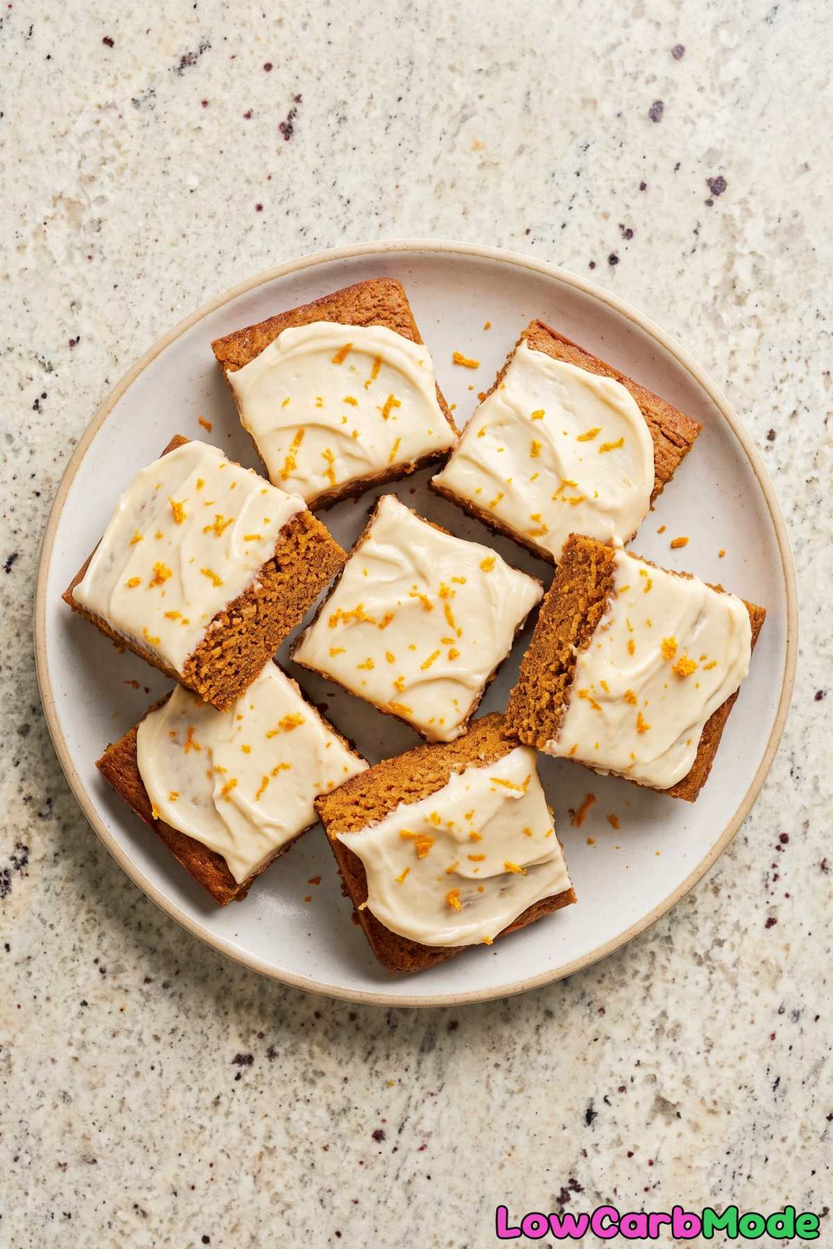 Thick cut keto gingerbread blondies