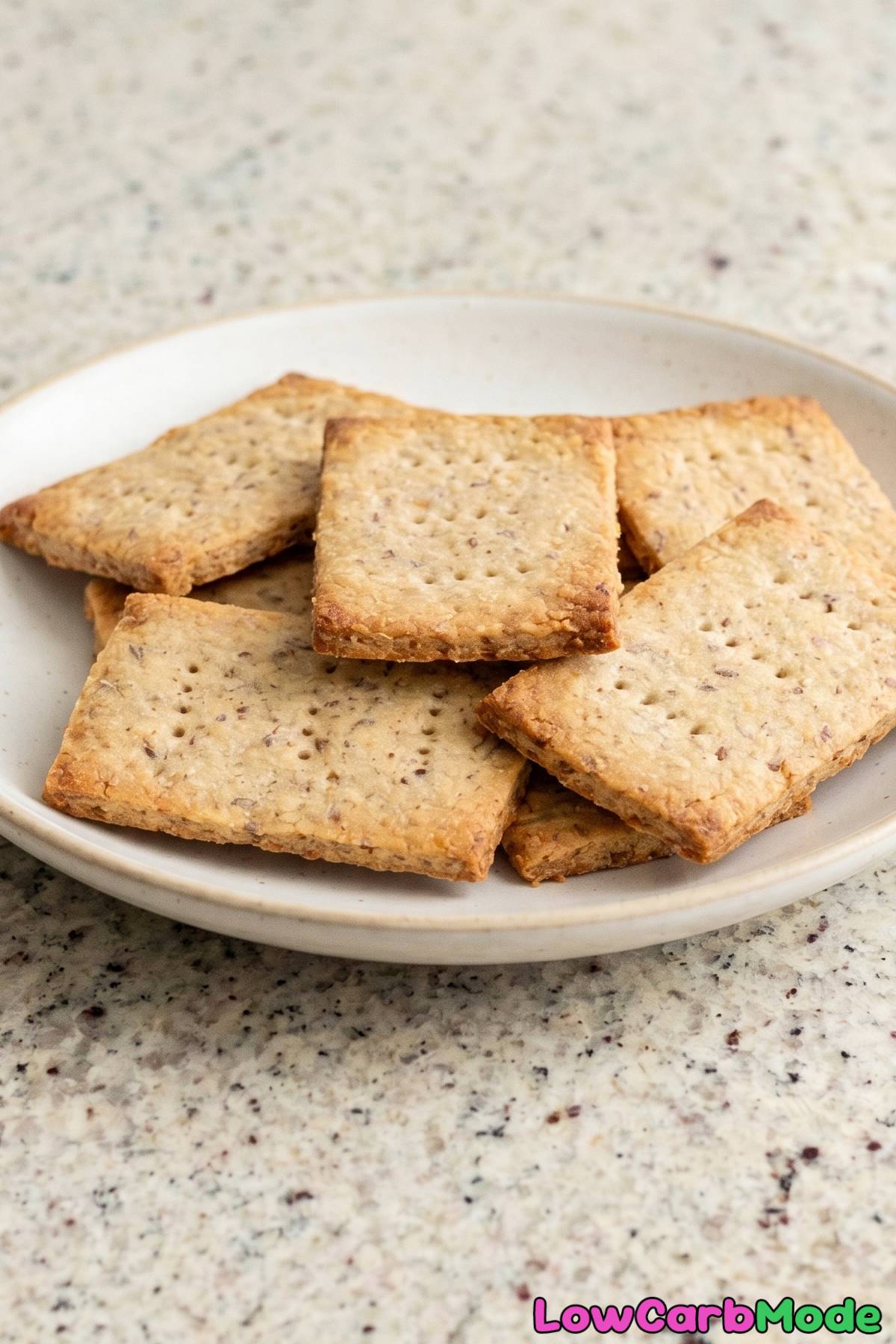 Simple keto graham crackers freshly baked