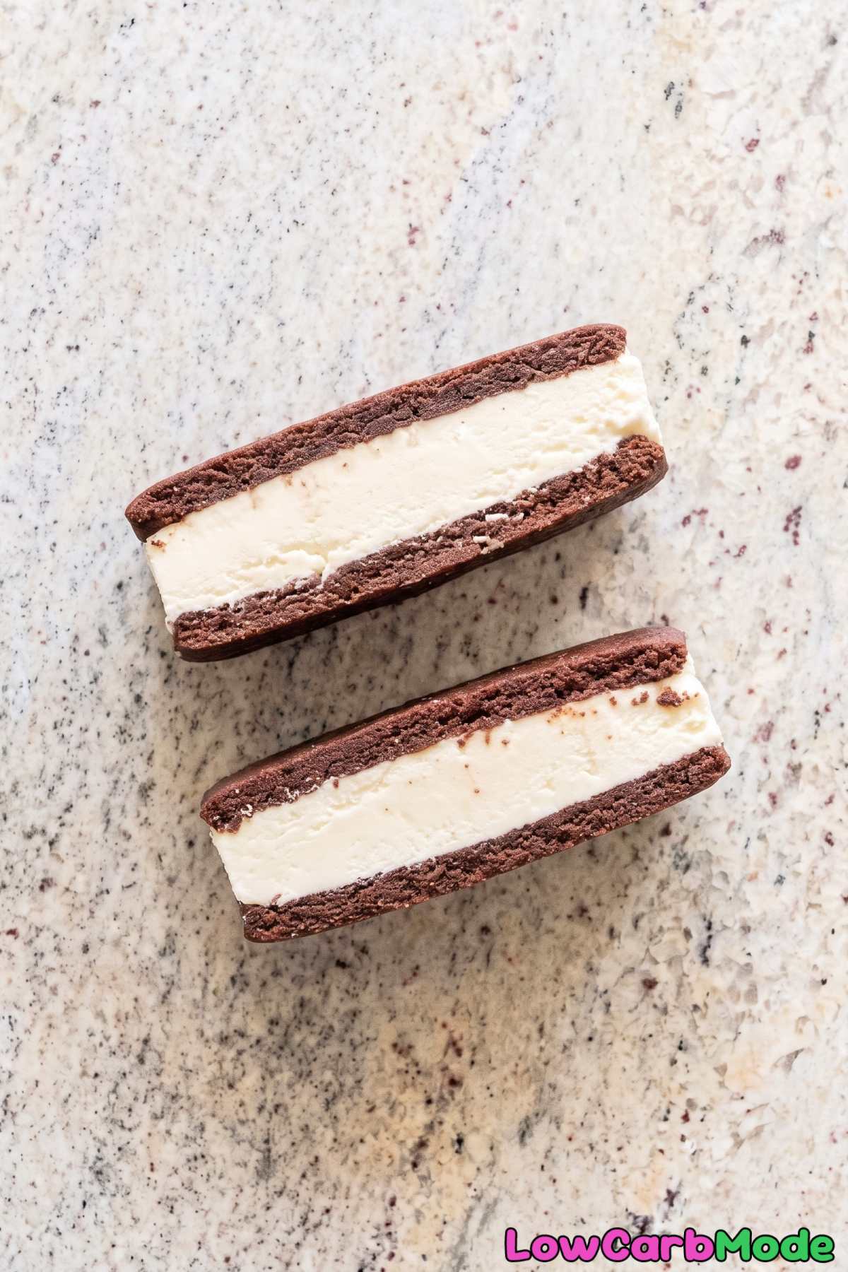 rich keto ice cream sandwich treat