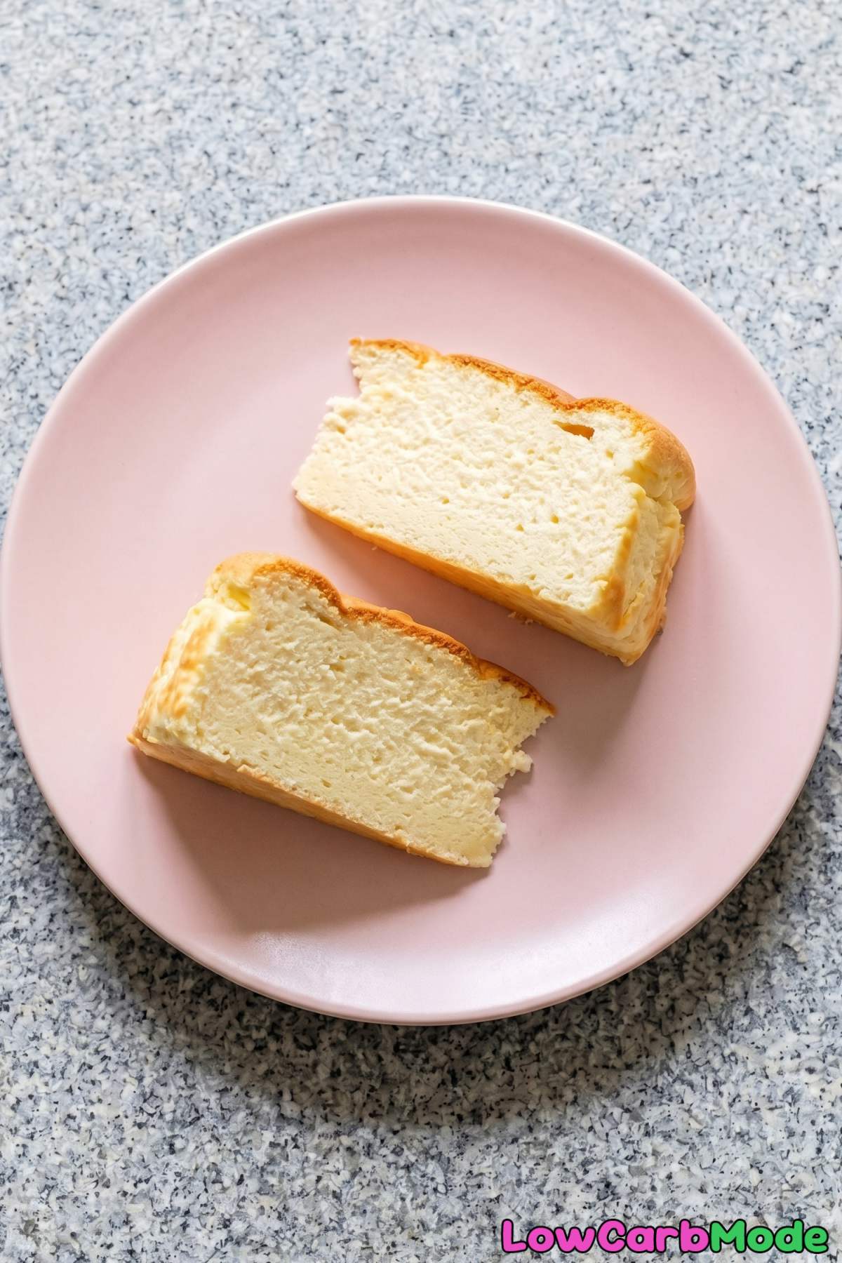 Pillowy keto Japanese fluffy cheesecake