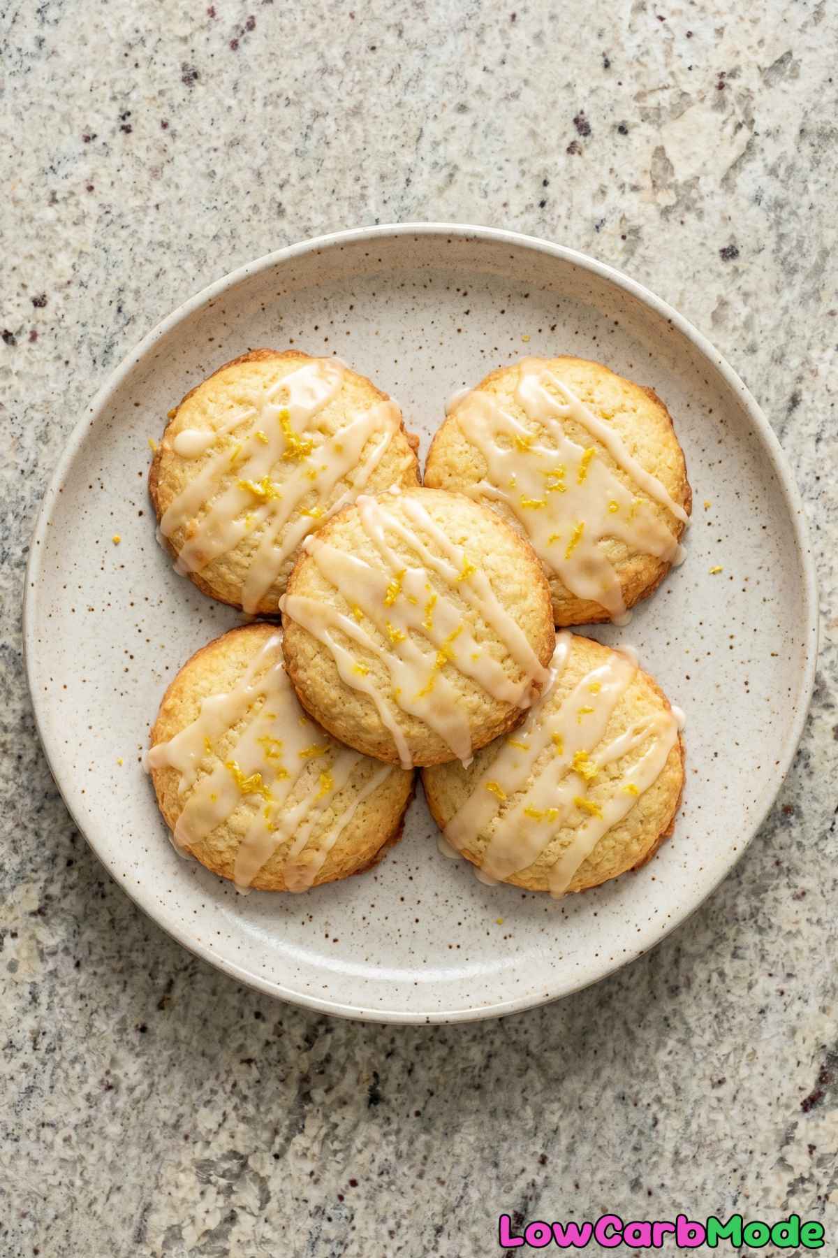 Light and chewy keto lemon cookies