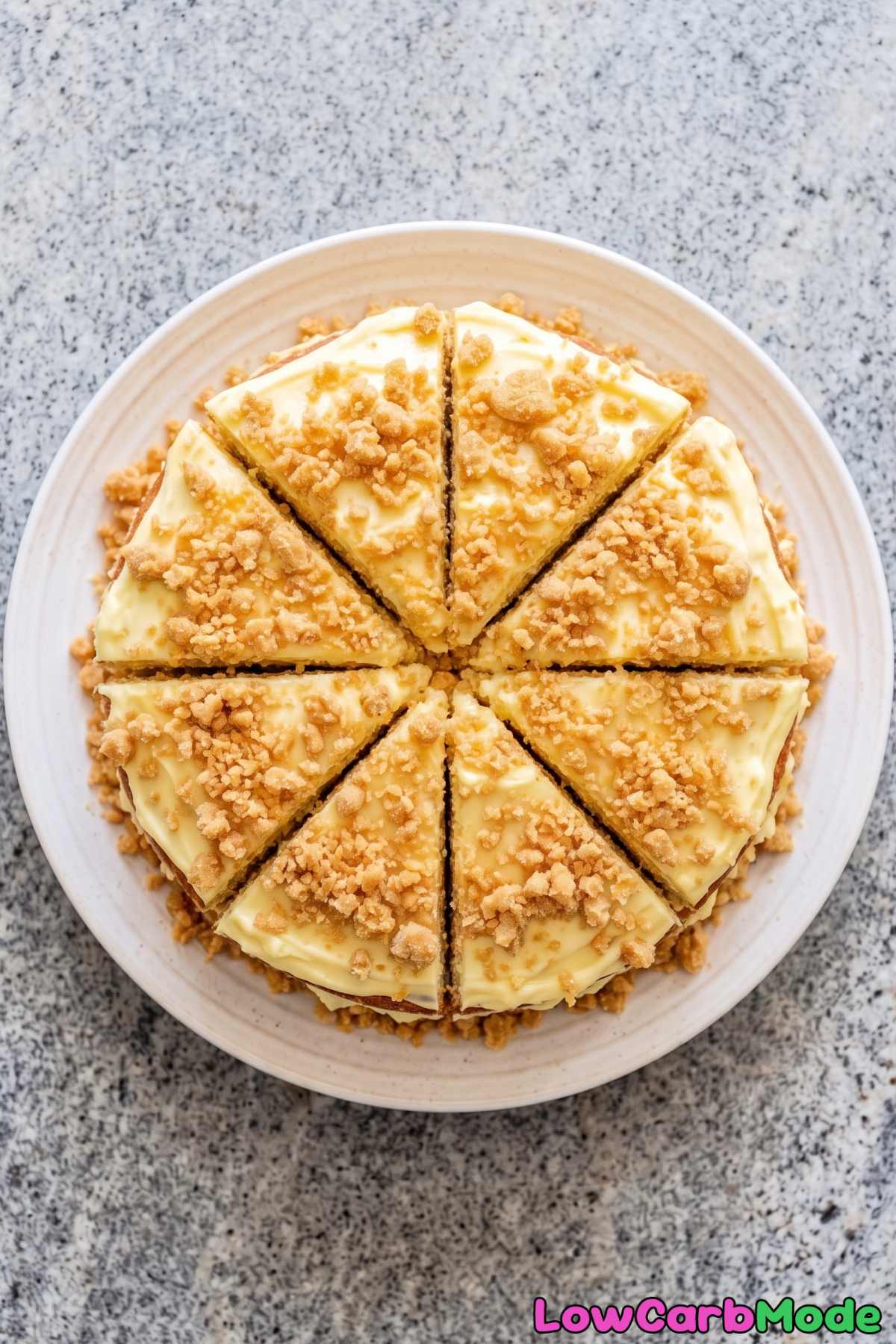 Homemade low carb lemon dessert