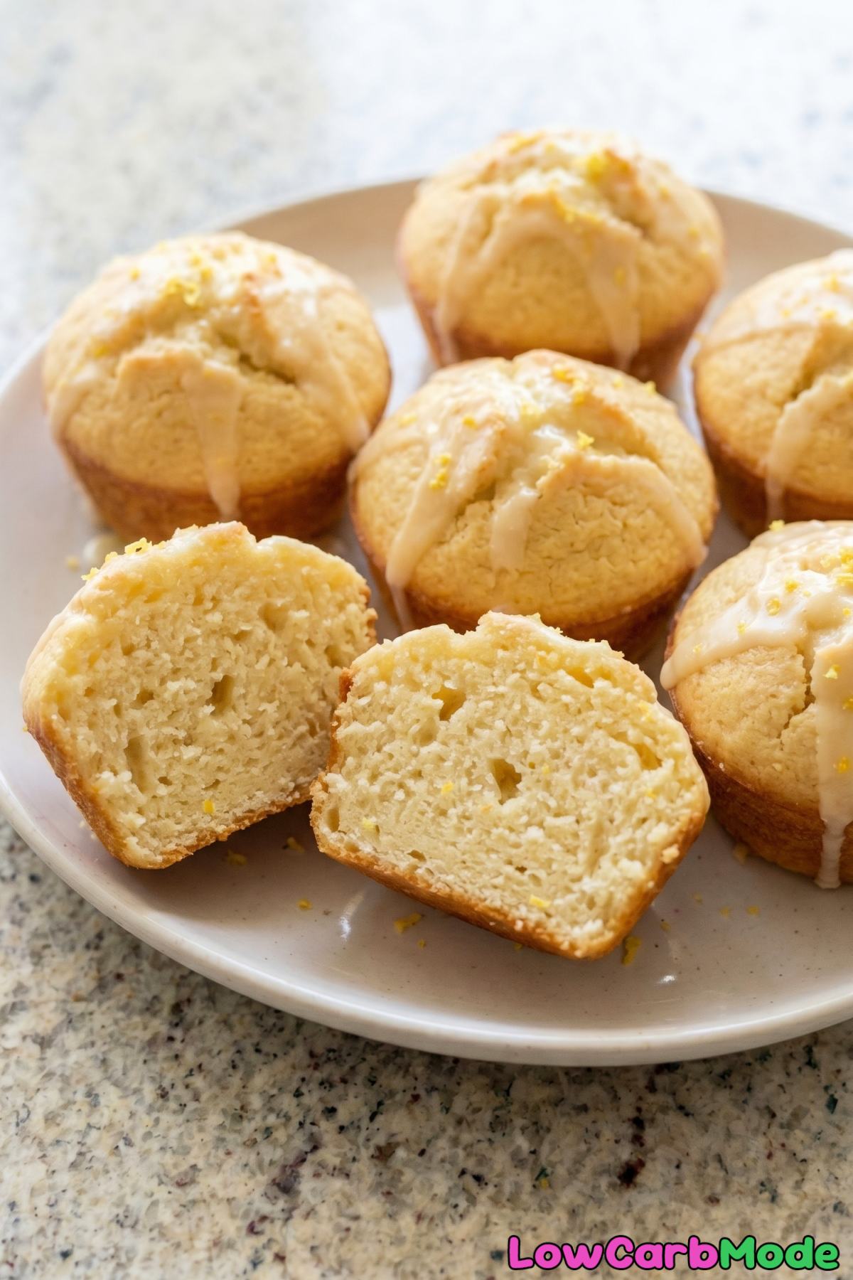 fresh baked lemon ricotta cloud muffins