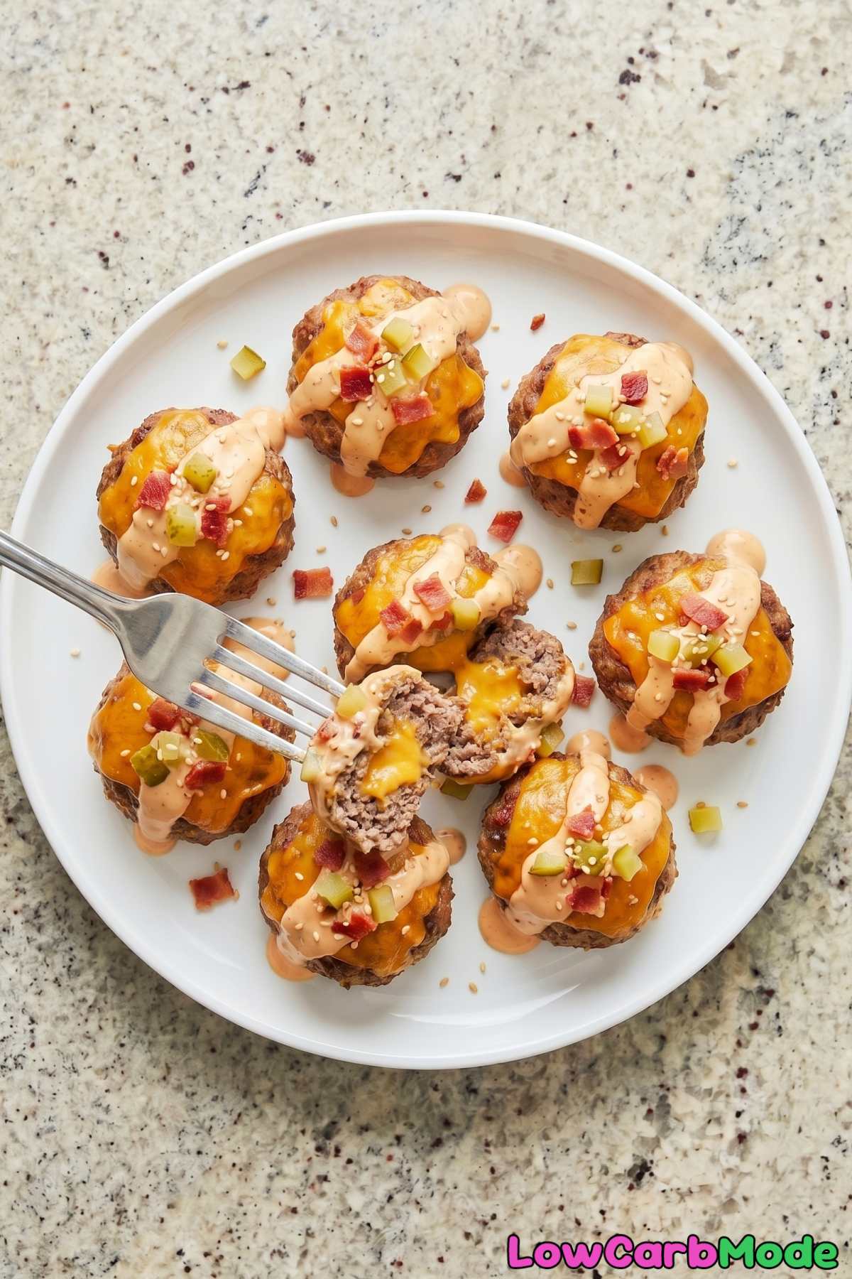 comforting keto meatballs with melted cheese