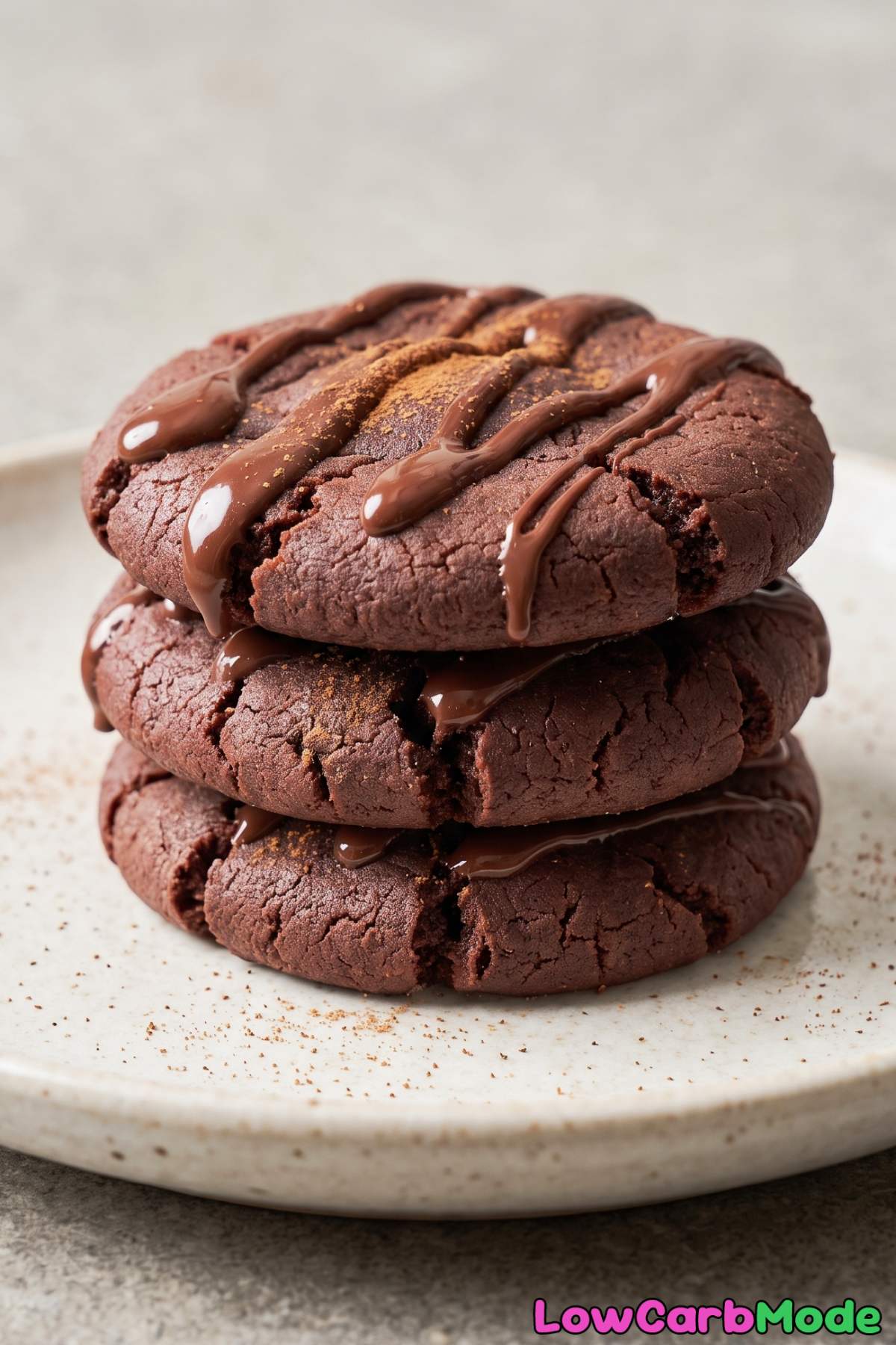 Chewy keto Mexican hot chocolate cookies