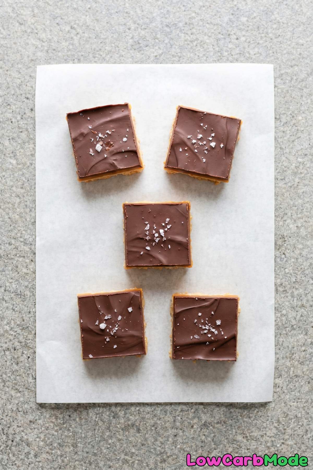 Luscious keto millionaire shortbread bars