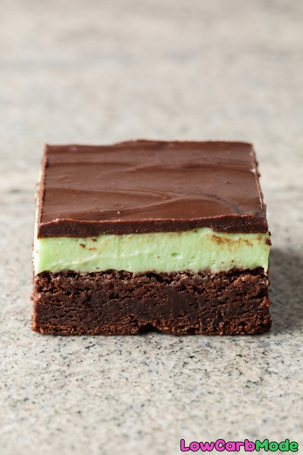 homemade mint chocolate truffle brownies