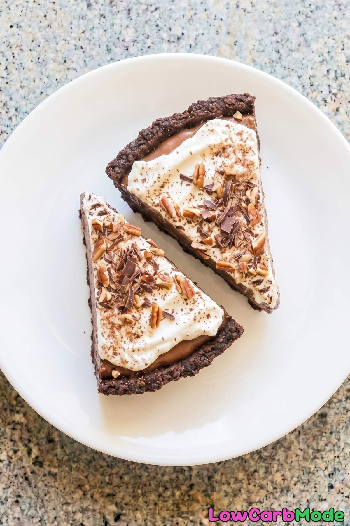 Luscious keto Mississippi mud pie dessert