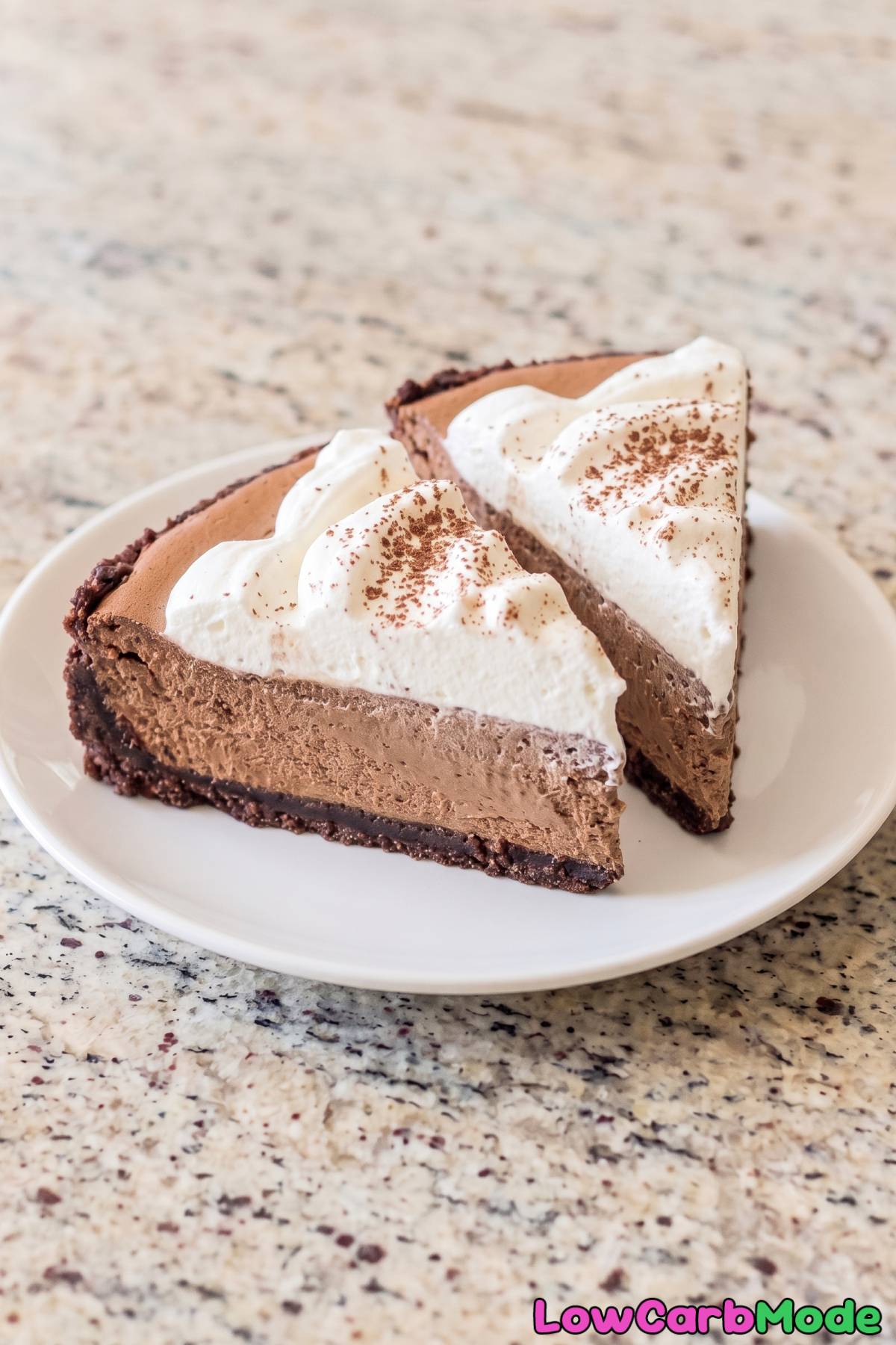 Light and airy mocha cheesecake