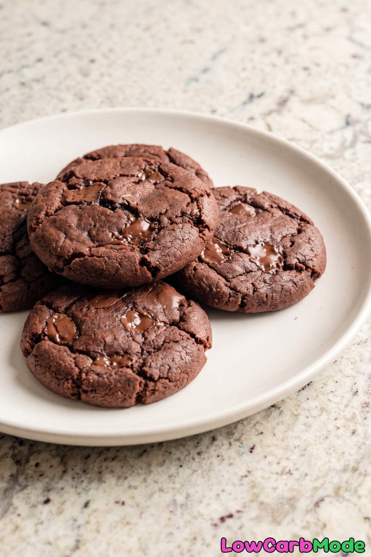 Decadent keto mocha fudge cookies