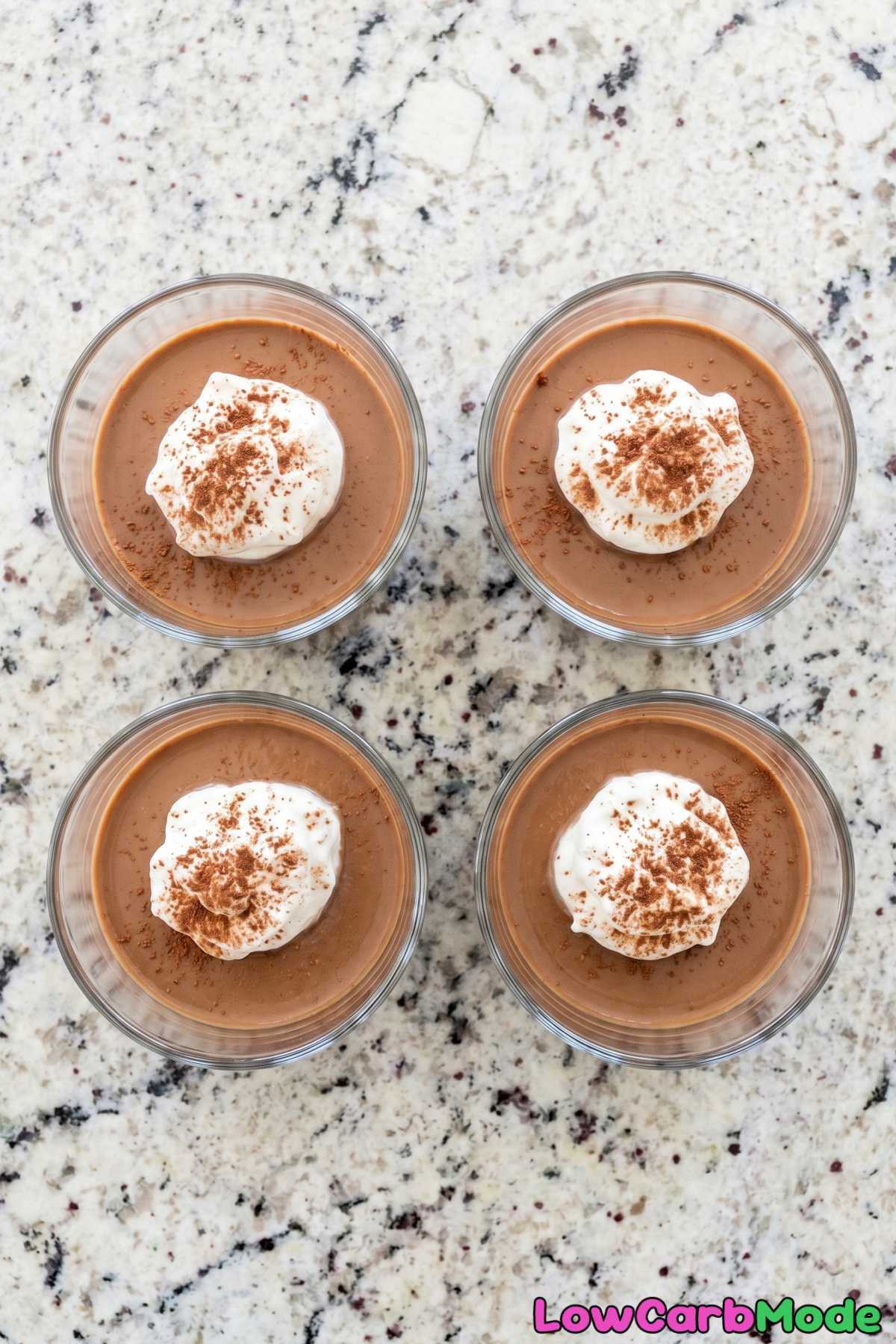 Velvety keto mocha panna cotta chilled