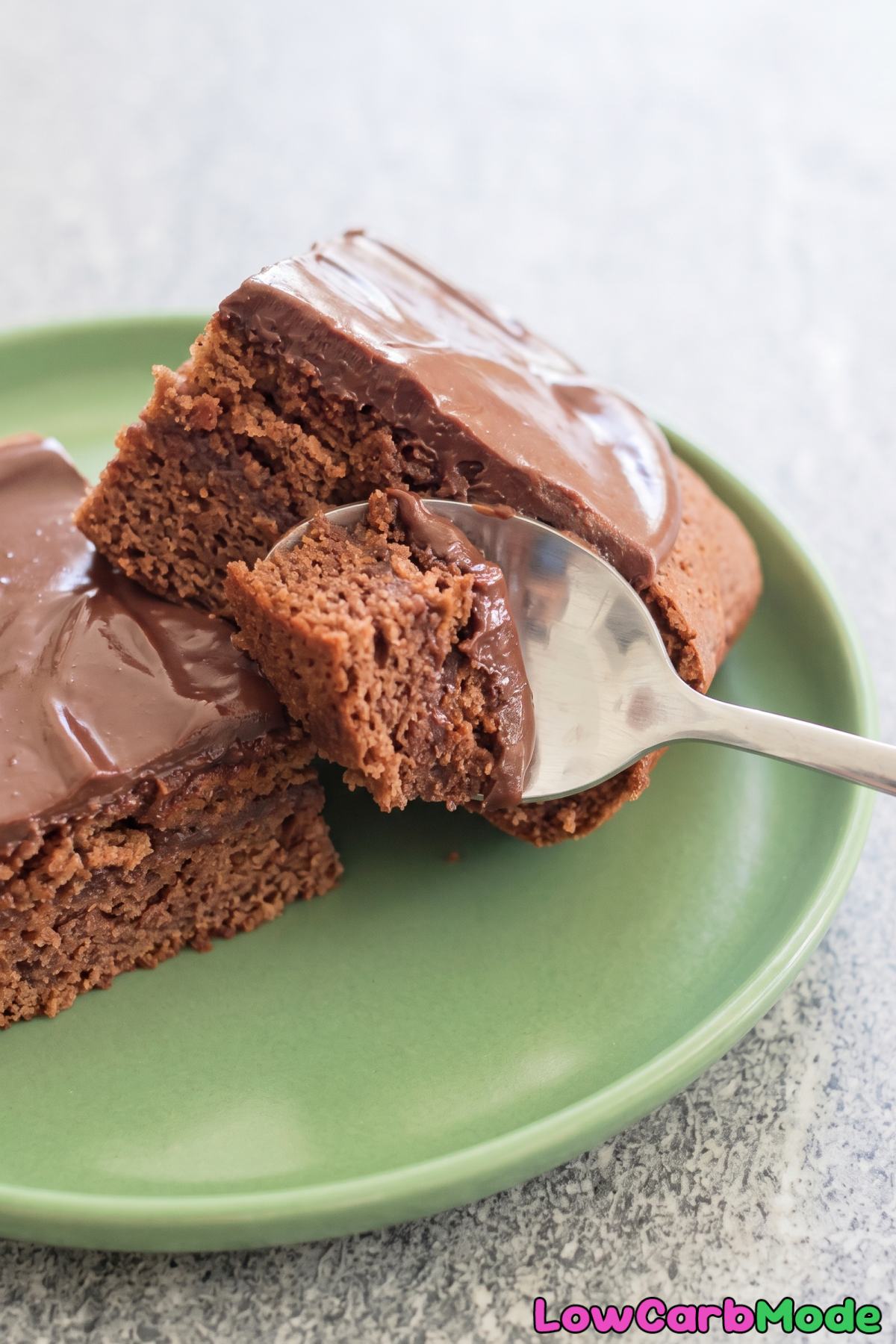 Sweet keto mocha yogurt cake