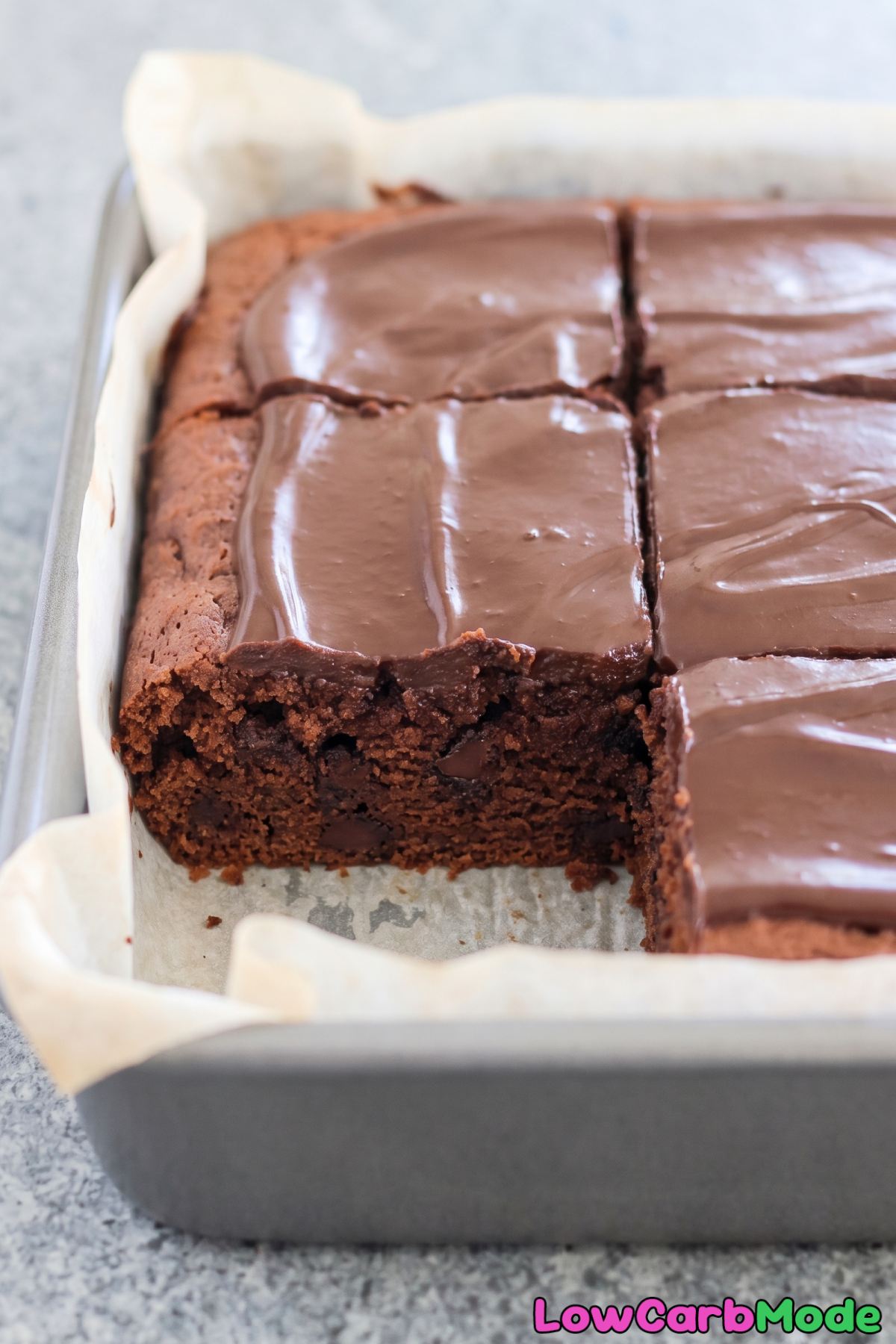Creamy keto mocha yogurt cake