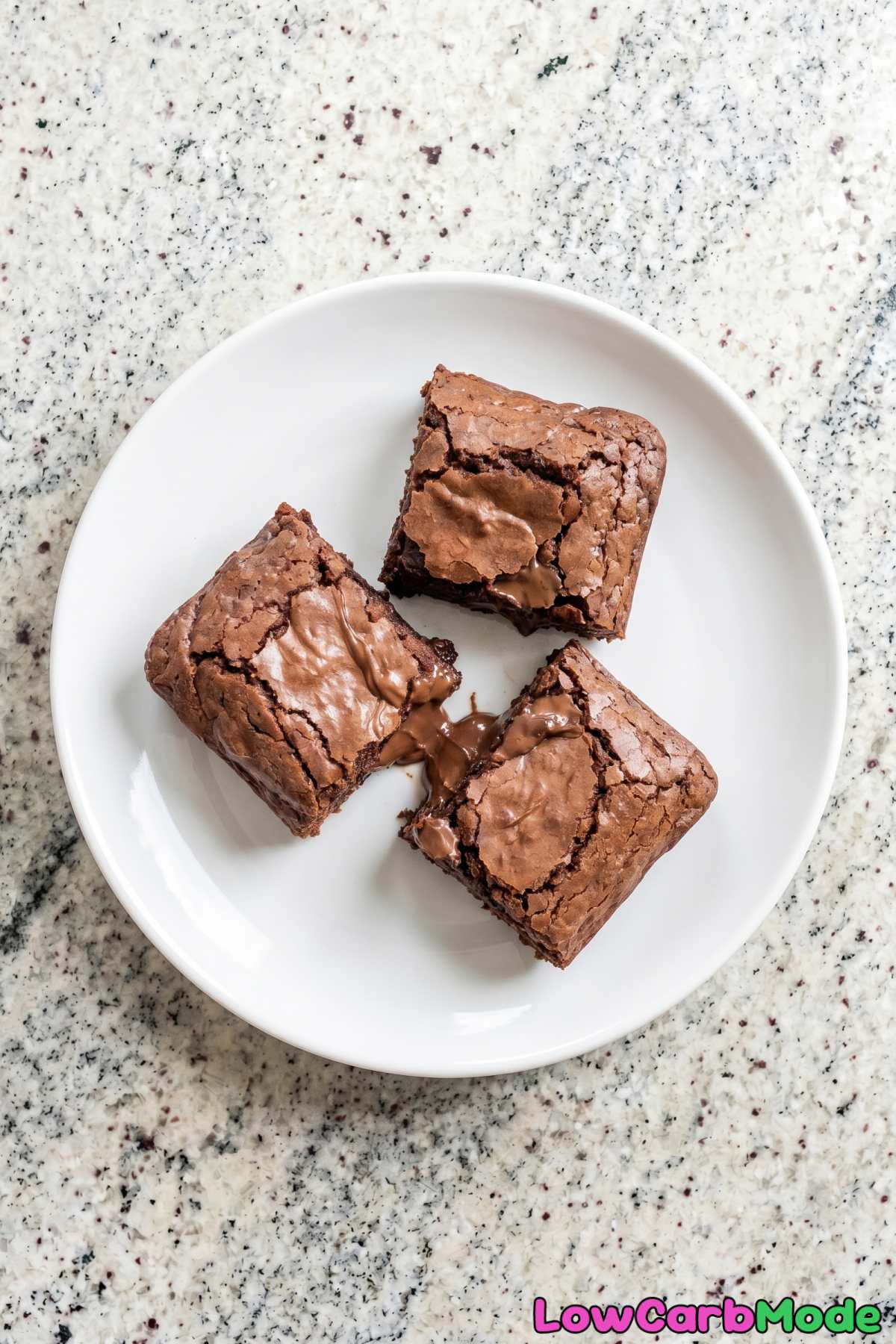 Warm molten Nutella keto brownies