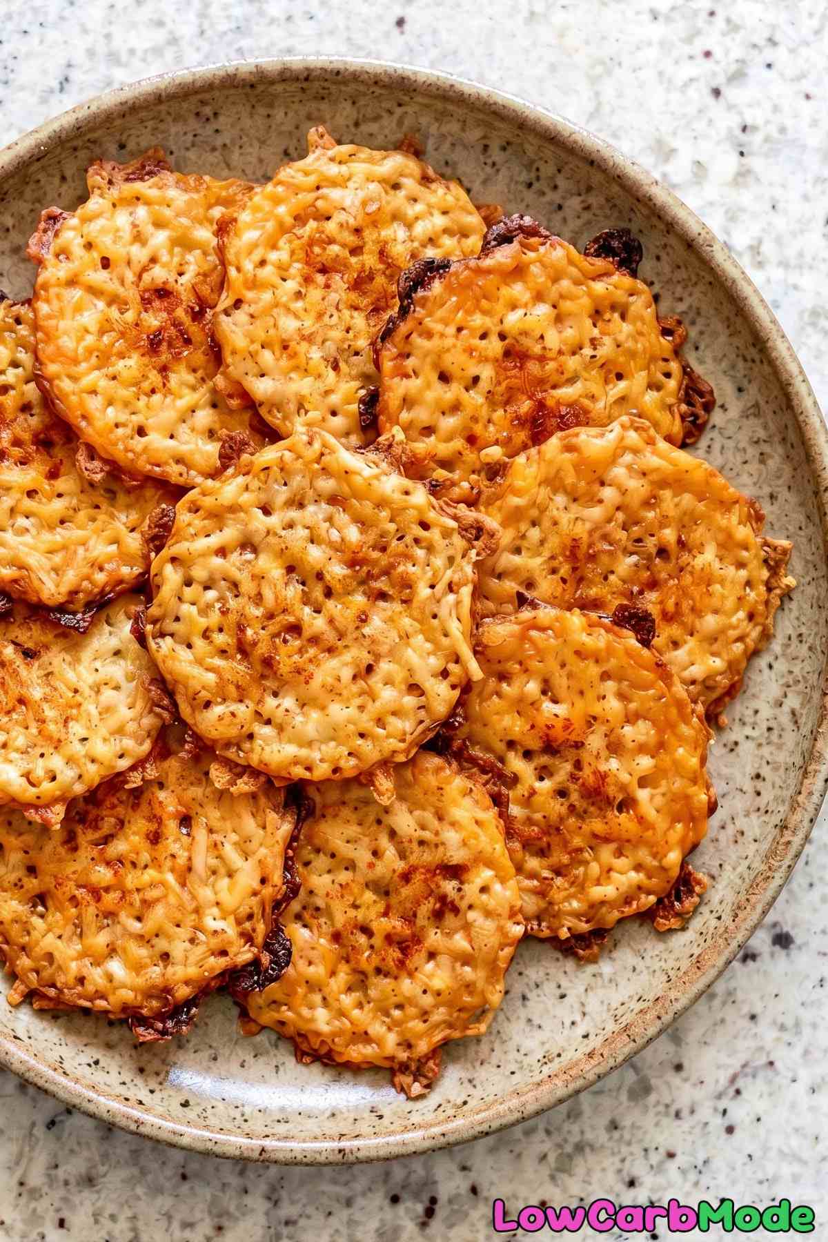 Easy baked keto nacho cheese crisps