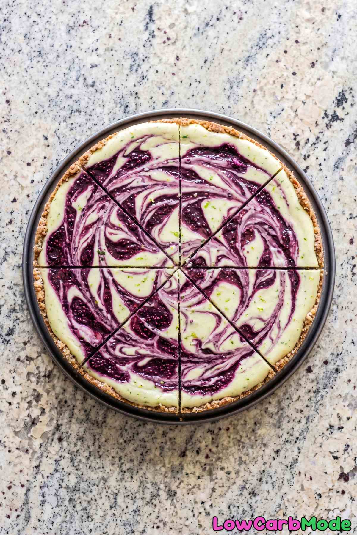 Blackberry lime cheesecake, low carb treat