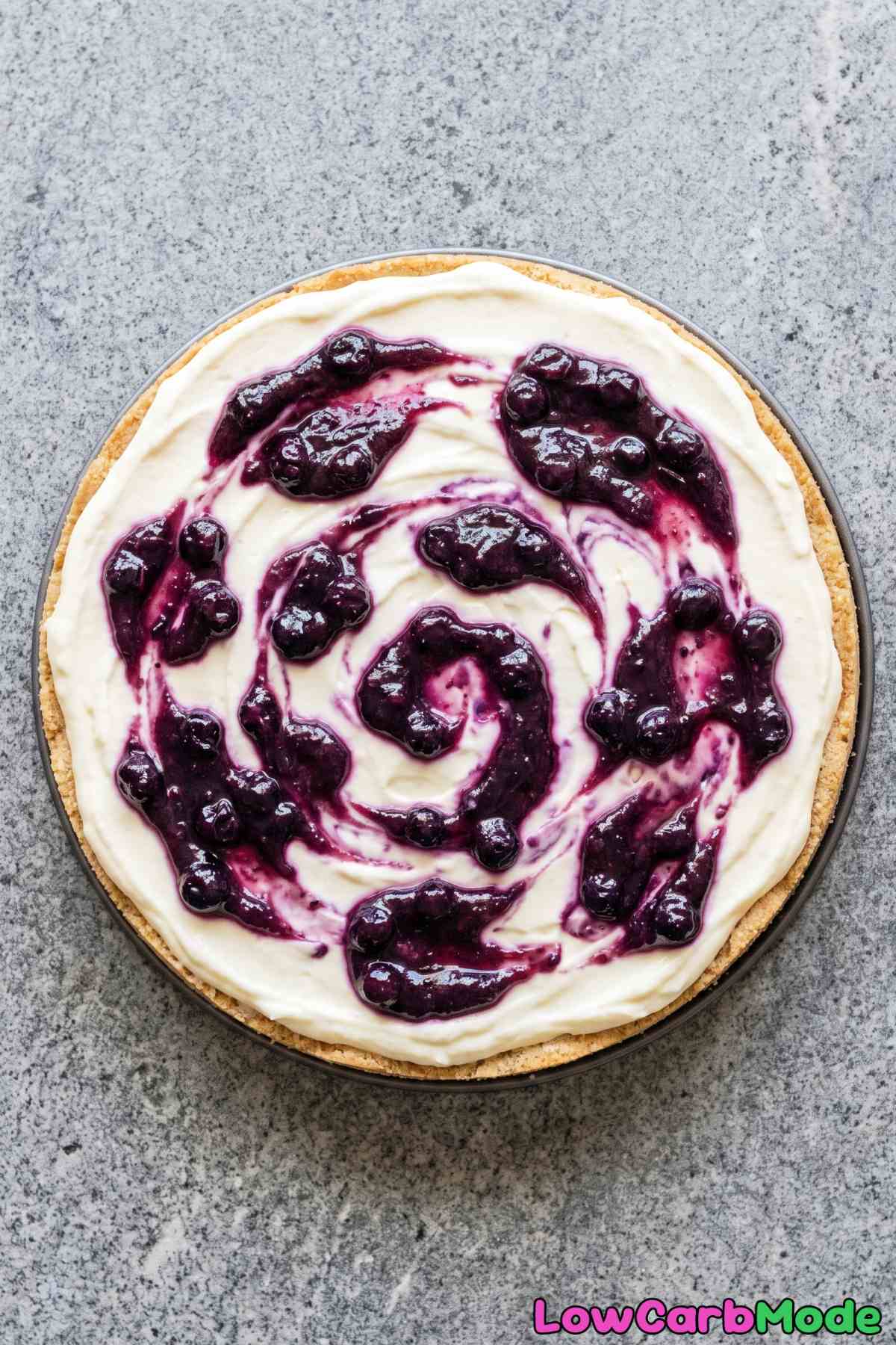 Zesty keto blueberry cheesecake dessert