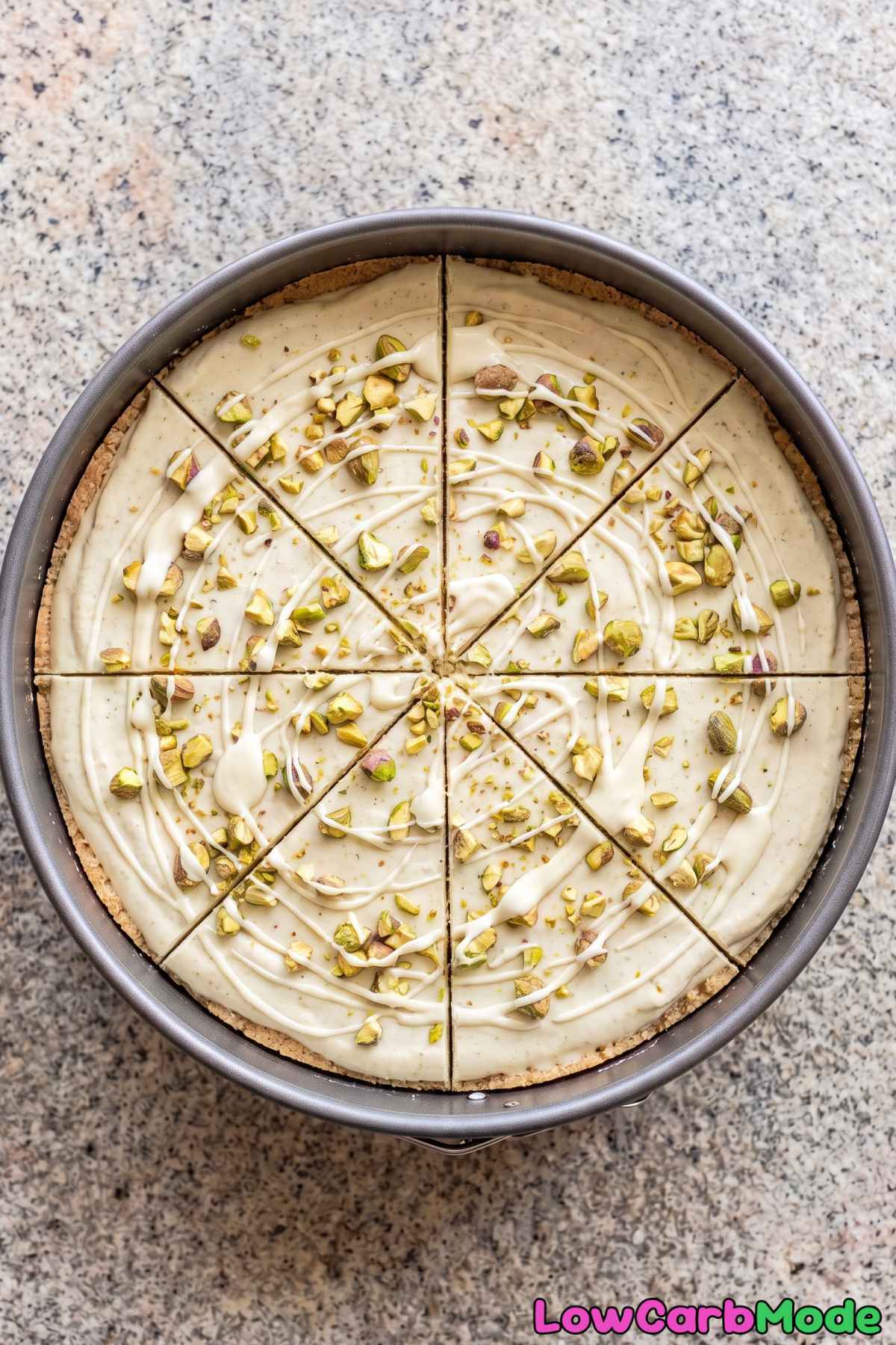 Rich cardamom cheesecake, keto and sweet