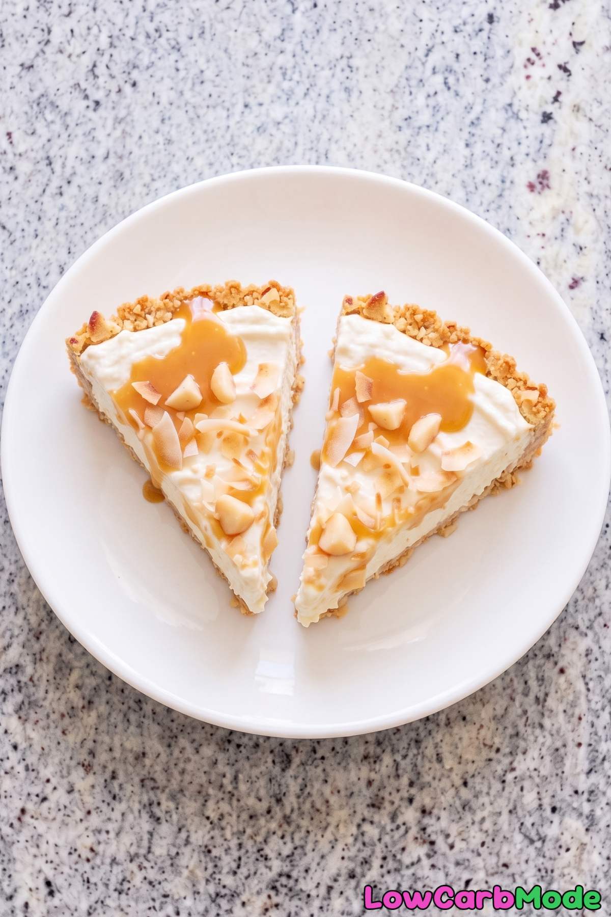 Decadent keto macadamia cheesecake