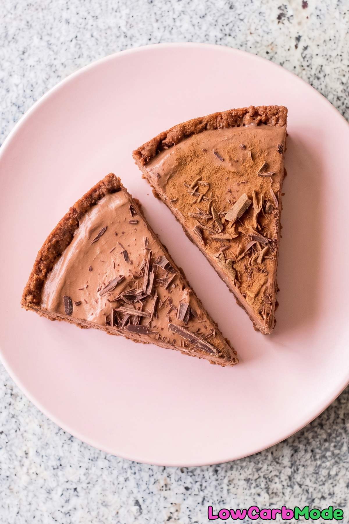 Sugar free Mexican chocolate cheesecake