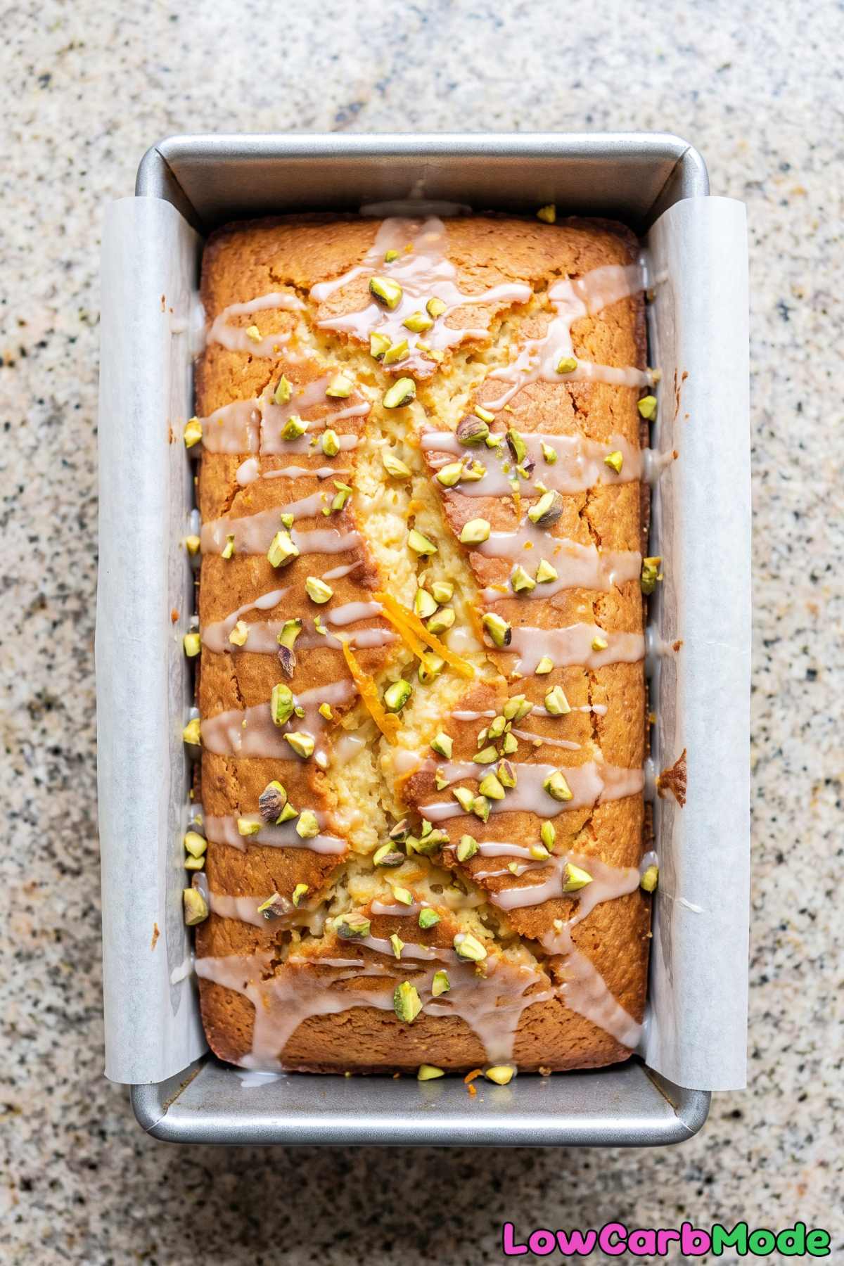 Keto orange blossom yogurt cake
