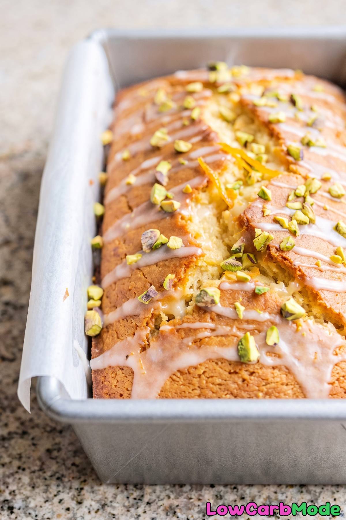 Fresh baked keto yogurt cake