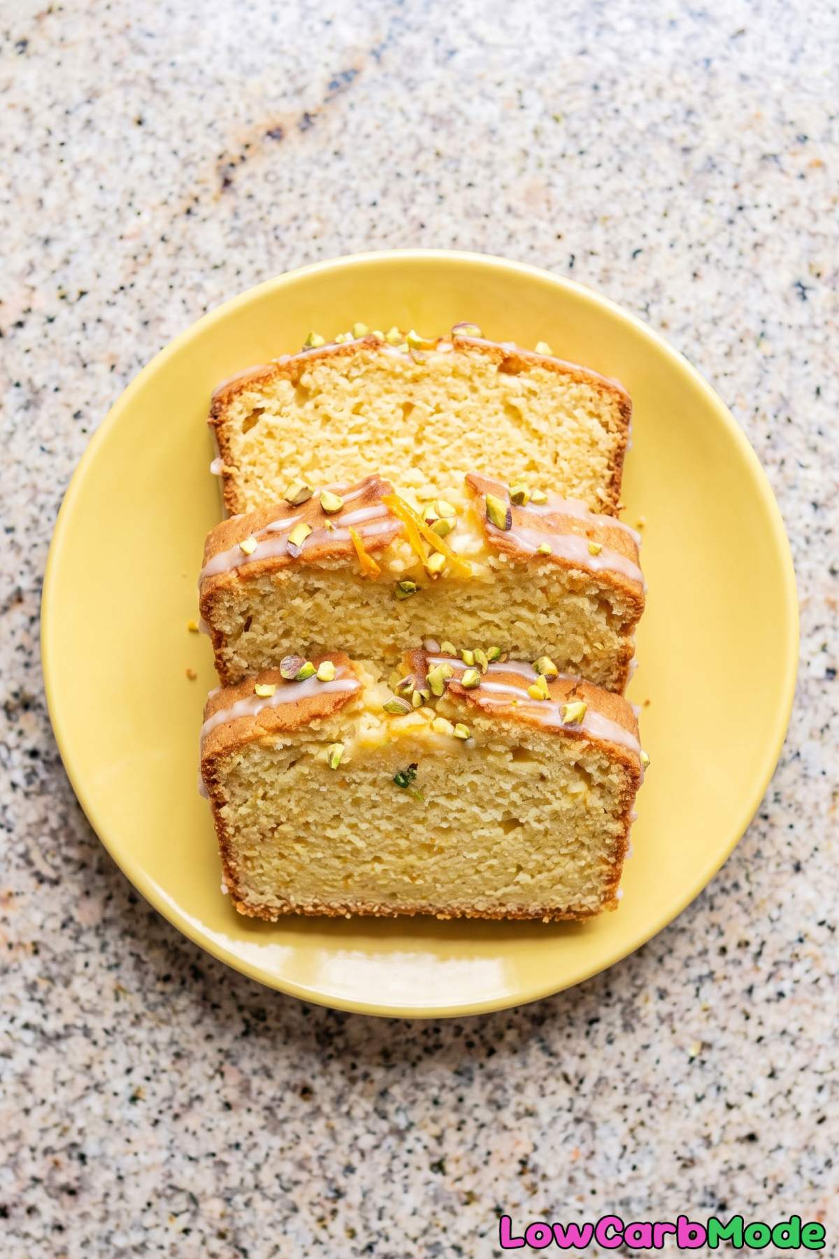 Homemade keto orange blossom cake